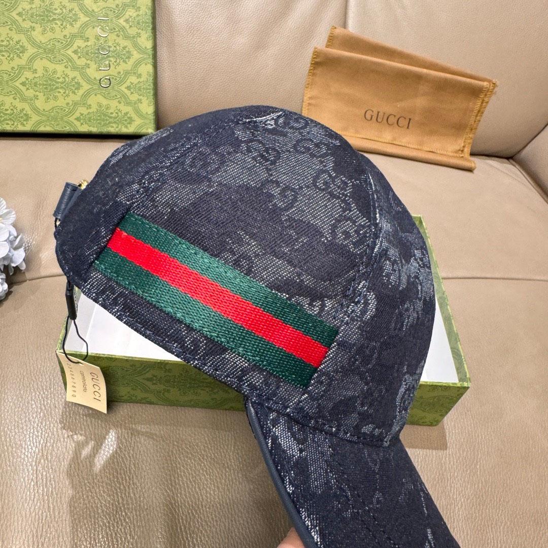 Gucci GG Denim Baseball Cap  - DopestKickz
