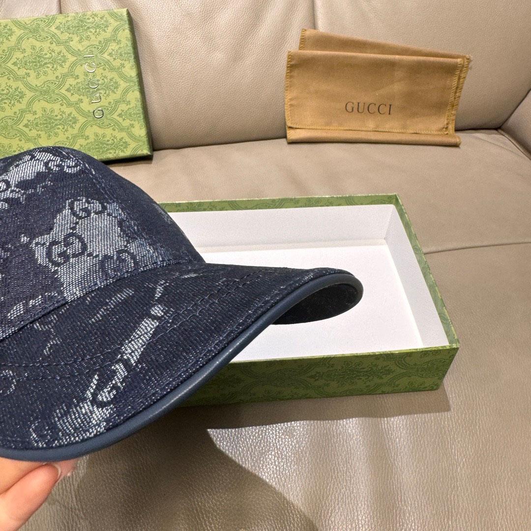 Gucci GG Denim Baseball Cap  - DopestKickz
