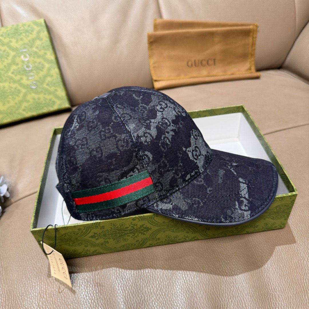 Gucci GG Denim Baseball Cap  - DopestKickz