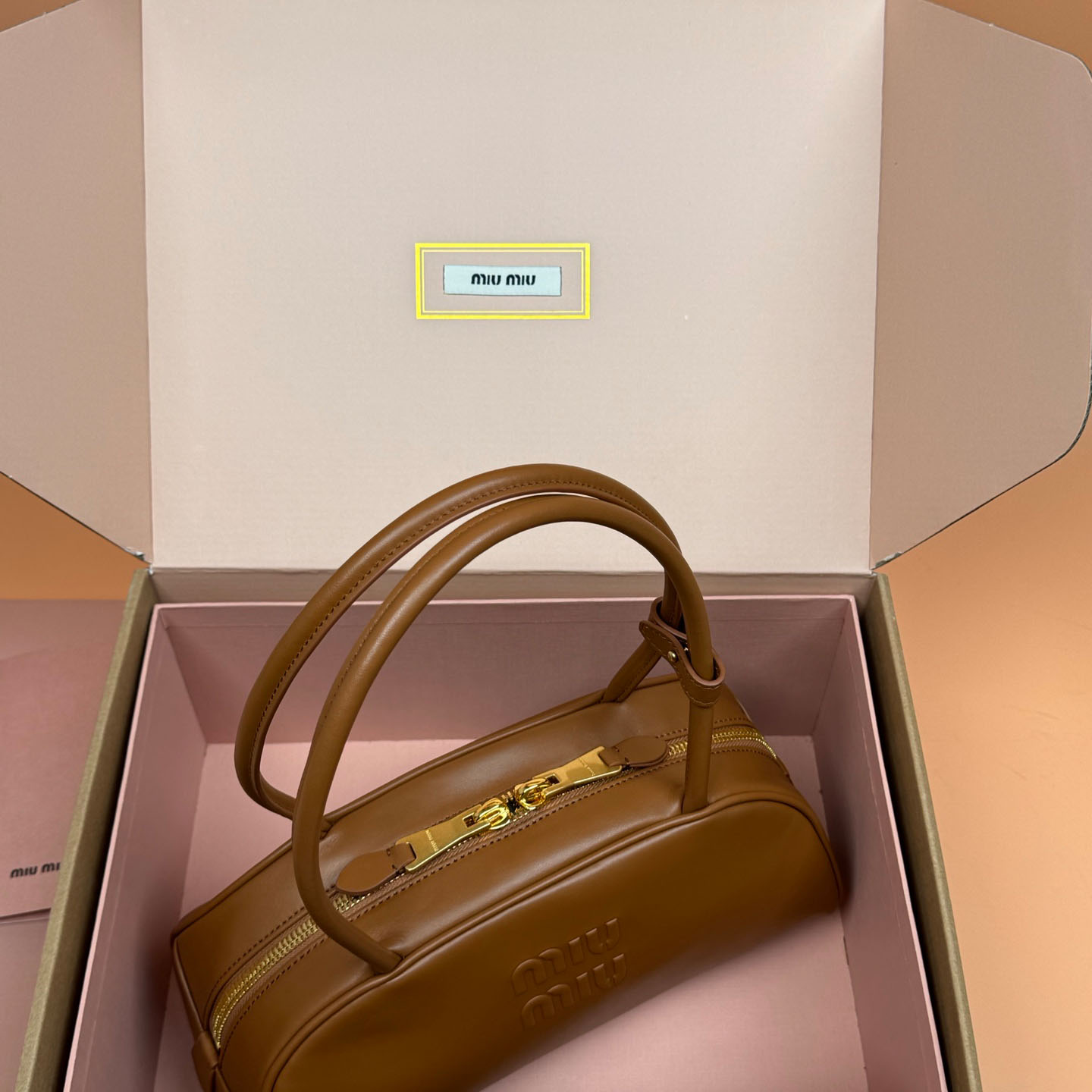 Miu Miu Beau Leather Bag - DopestKickz