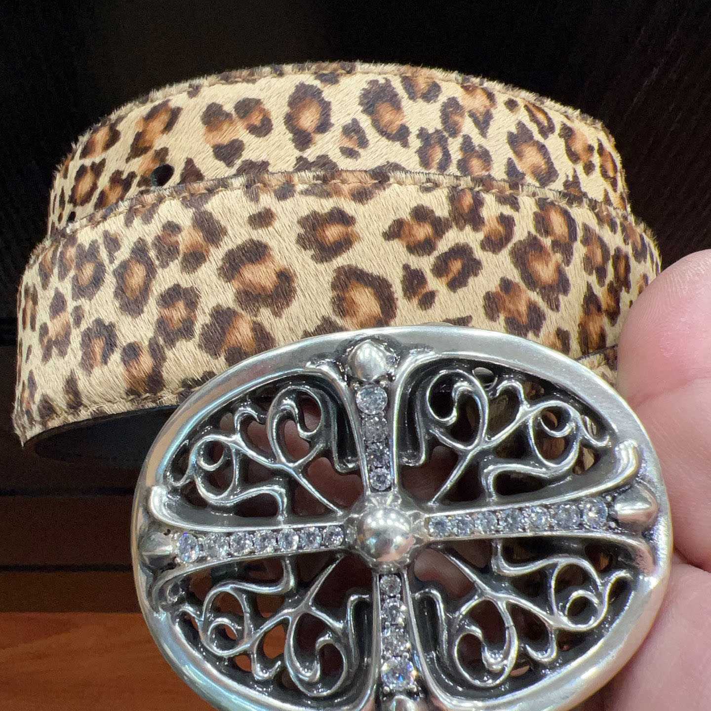 Chrome Hearts Leather Belt   - DopestKickz