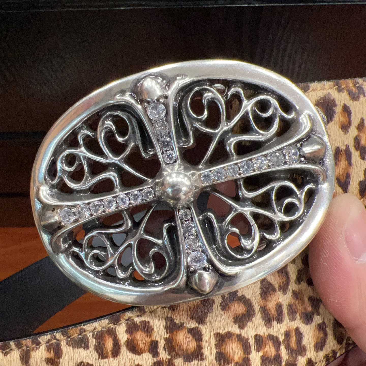 Chrome Hearts Leather Belt   - DopestKickz