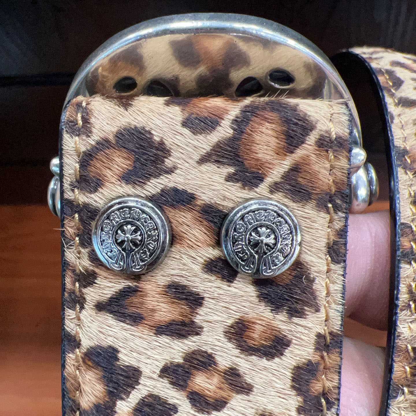 Chrome Hearts Leather Belt   - DopestKickz