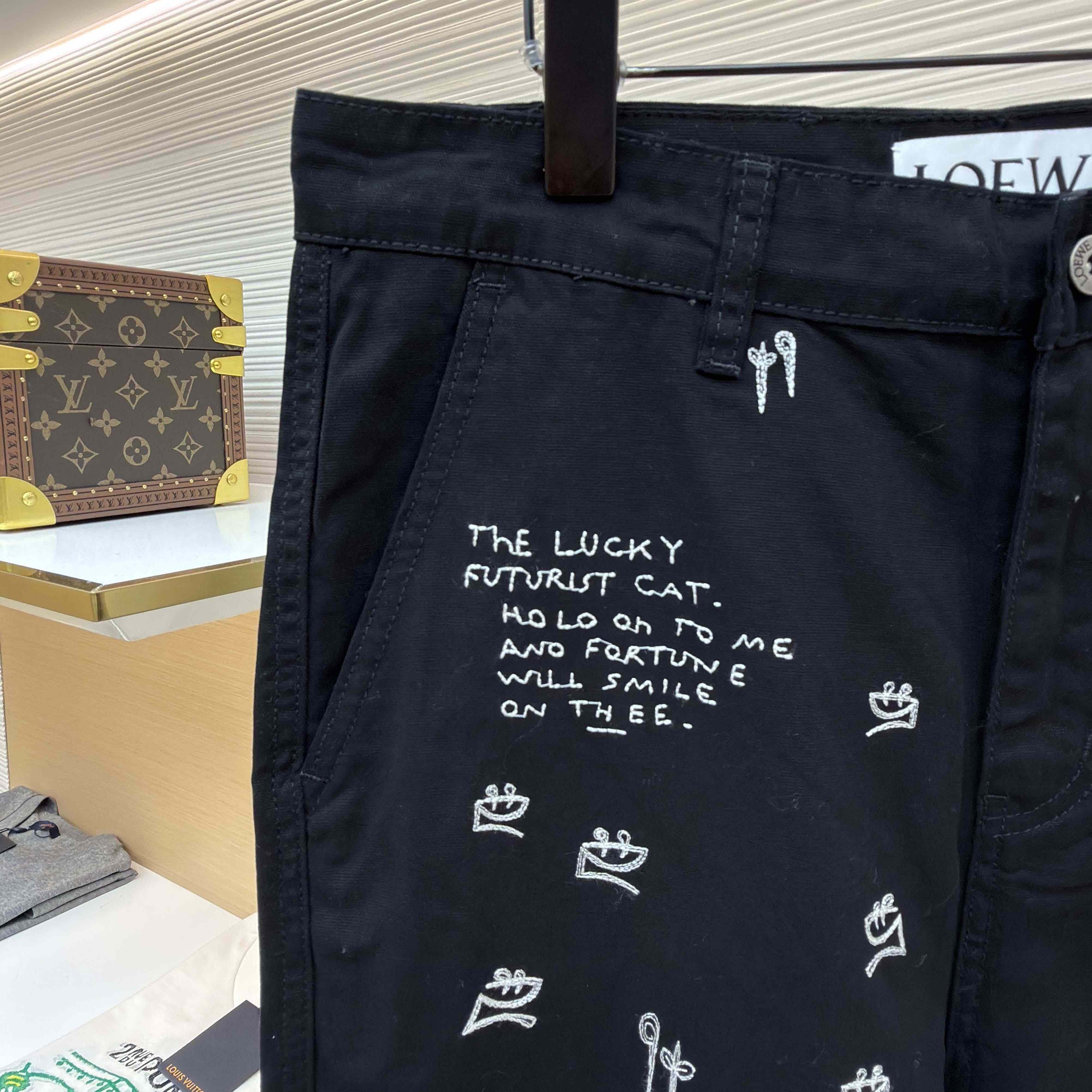 Loewe Trousers In Cotton - DopestKickz