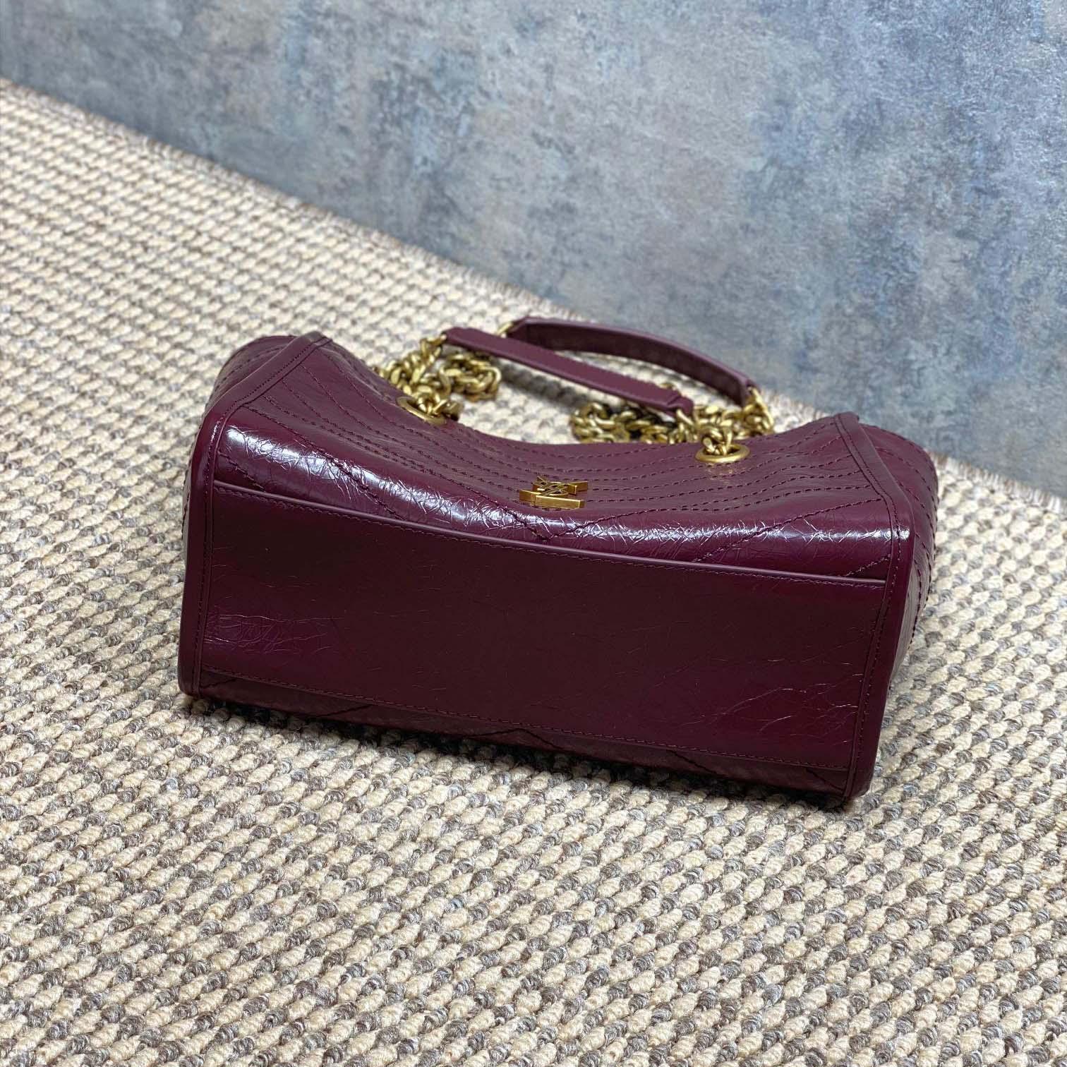 Saint Laurent Nini Small Shopping In Vintage Leather  - DopestKickz