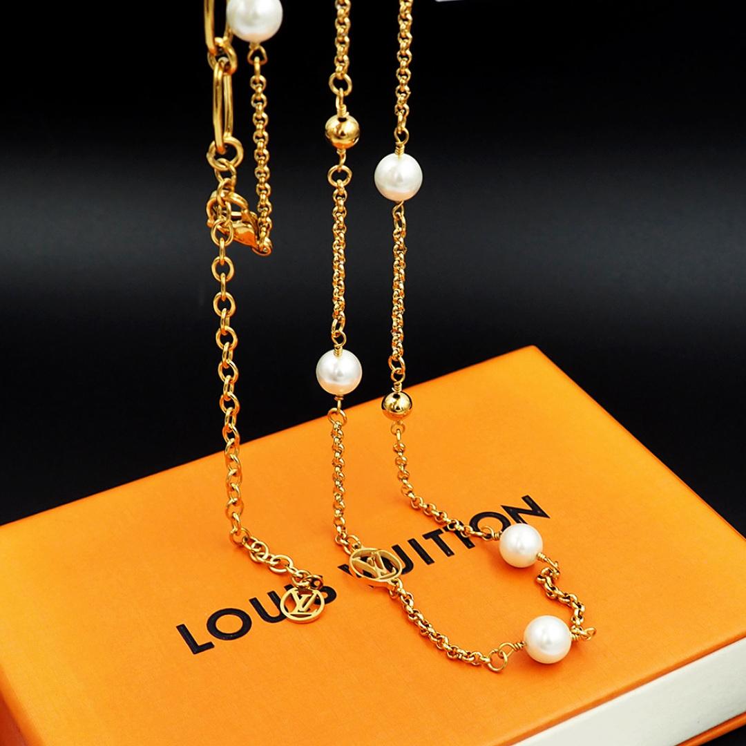 Louis Vuitton LV Mix Chains Necklace   M02516 - DopestKickz