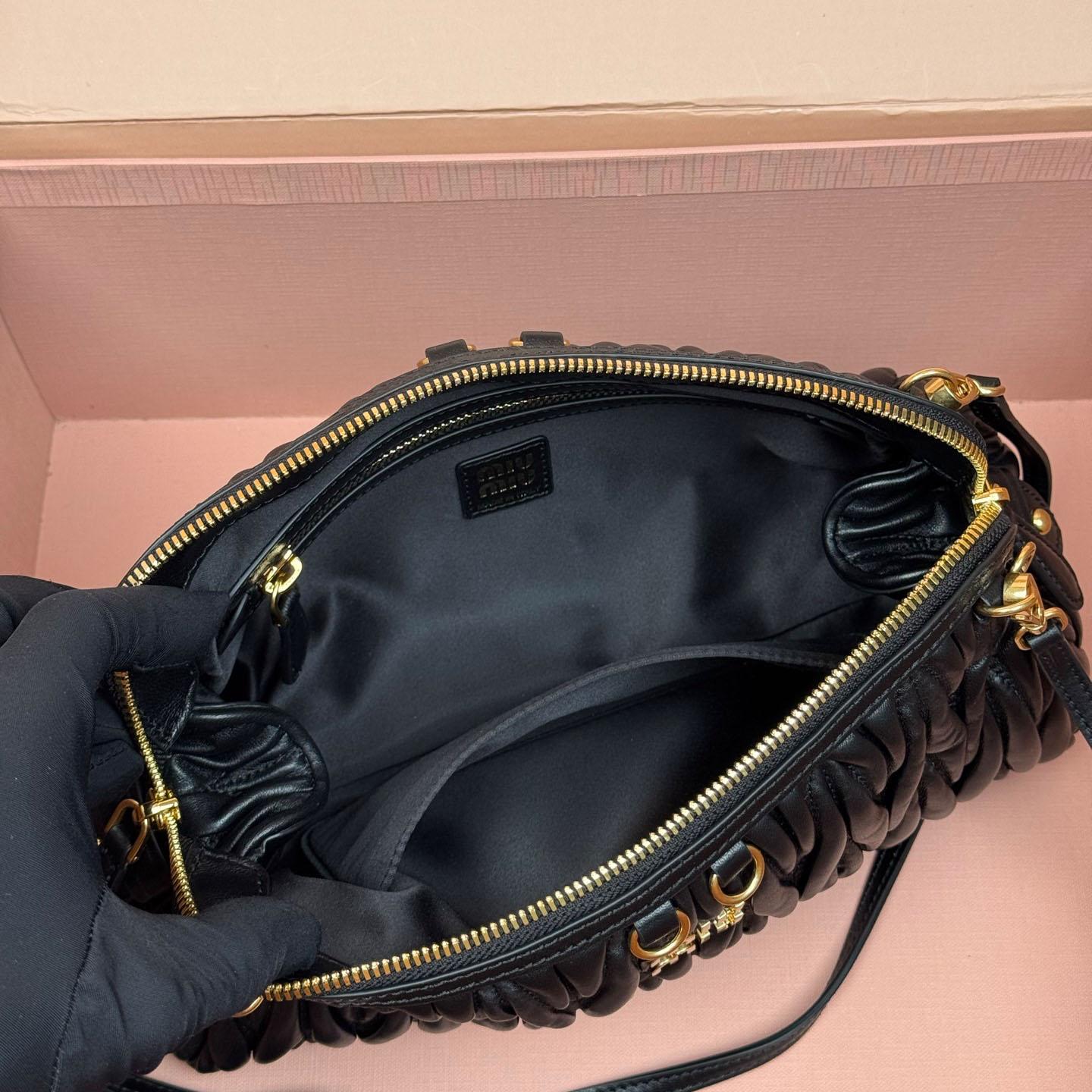 Miu Miu Caprice Matelassé Nappa Leather Clutch - DopestKickz