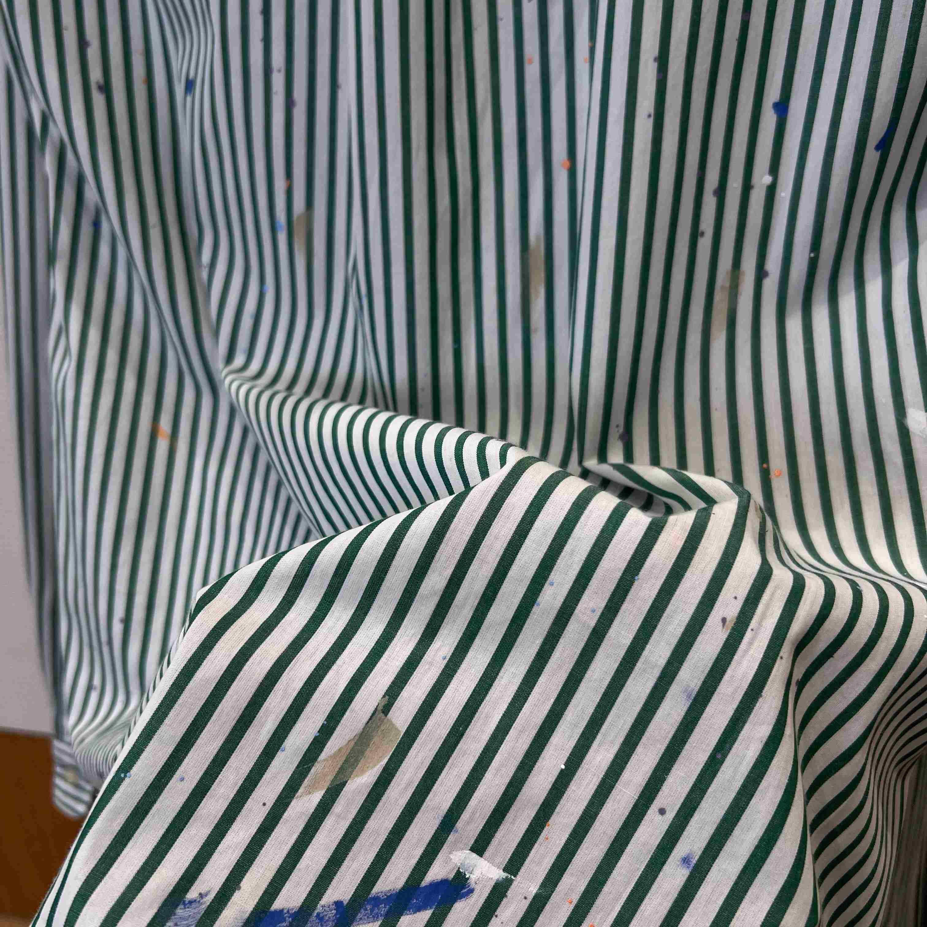  Ralph Lauren Classic Fit Paint-Splatter Striped Shirt - DopestKickz