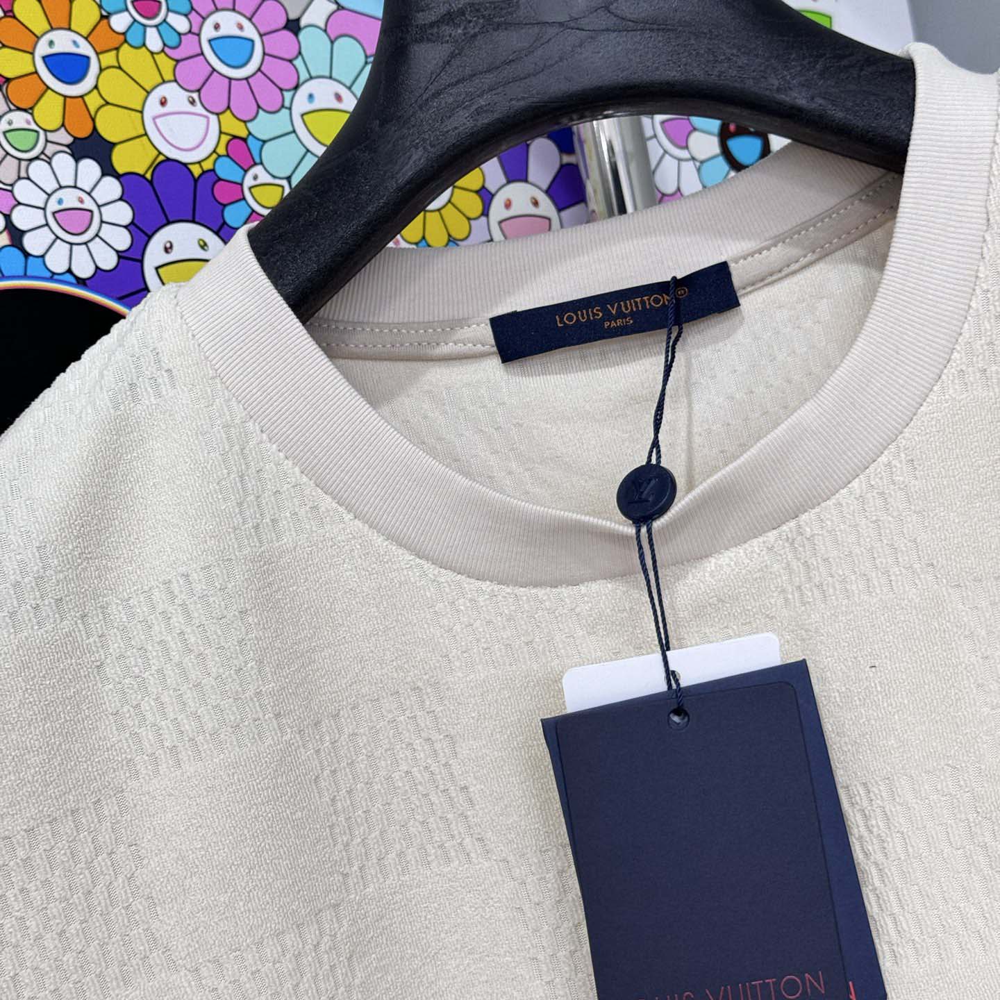 Louis Vuitton Damier French Terry Cotton T-Shirt - DopestKickz