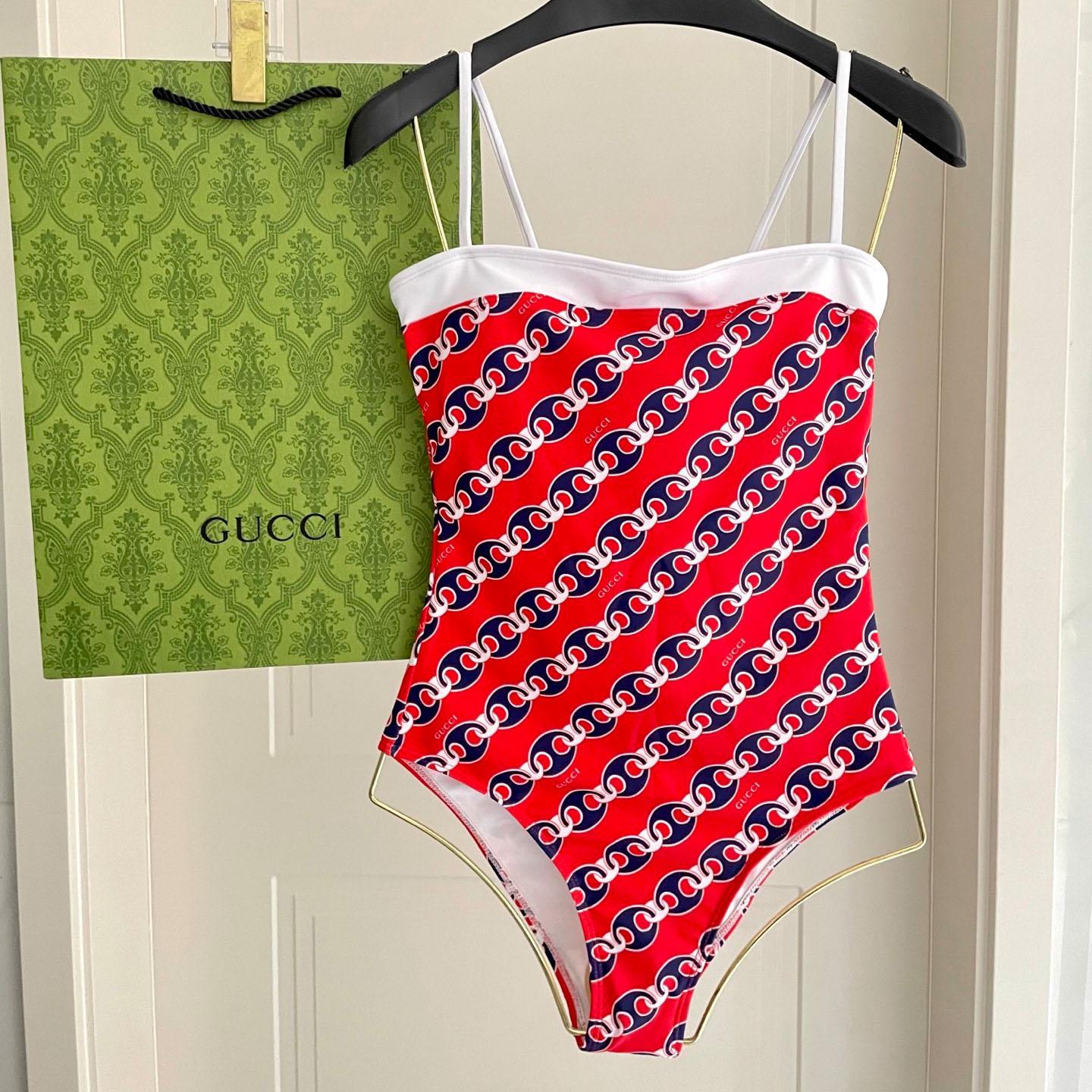 Gucci  Printed One-Piece Swimsuit - DopestKickz