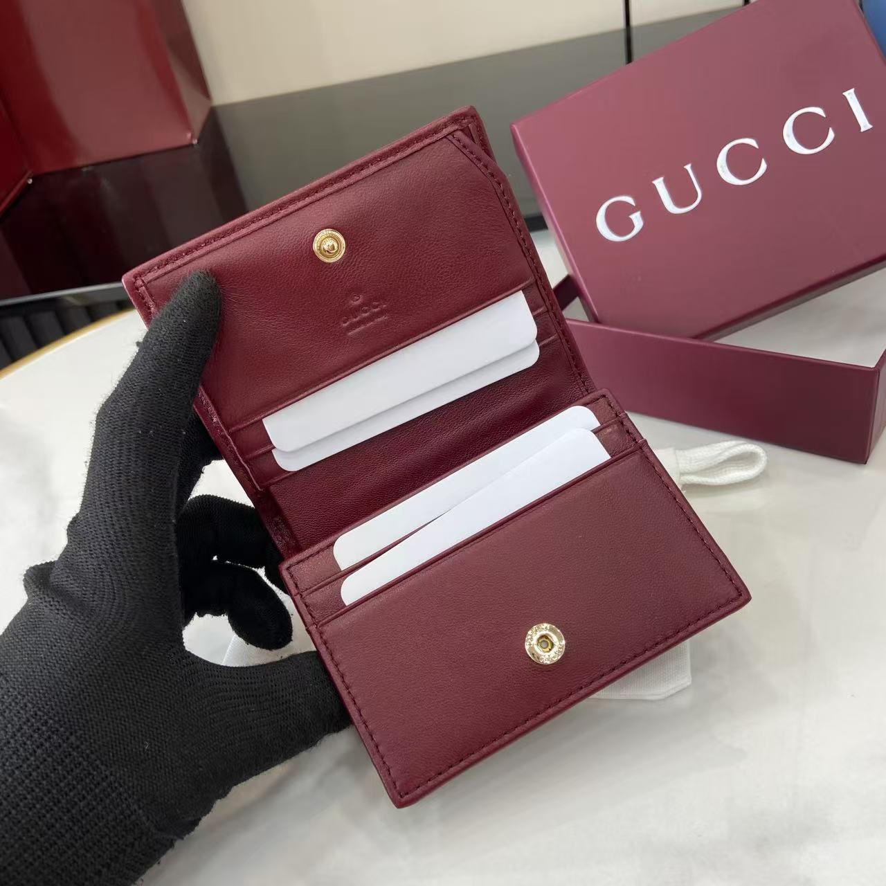 Gucci GG Marmont Card Case Wallet 466492 - DopestKickz