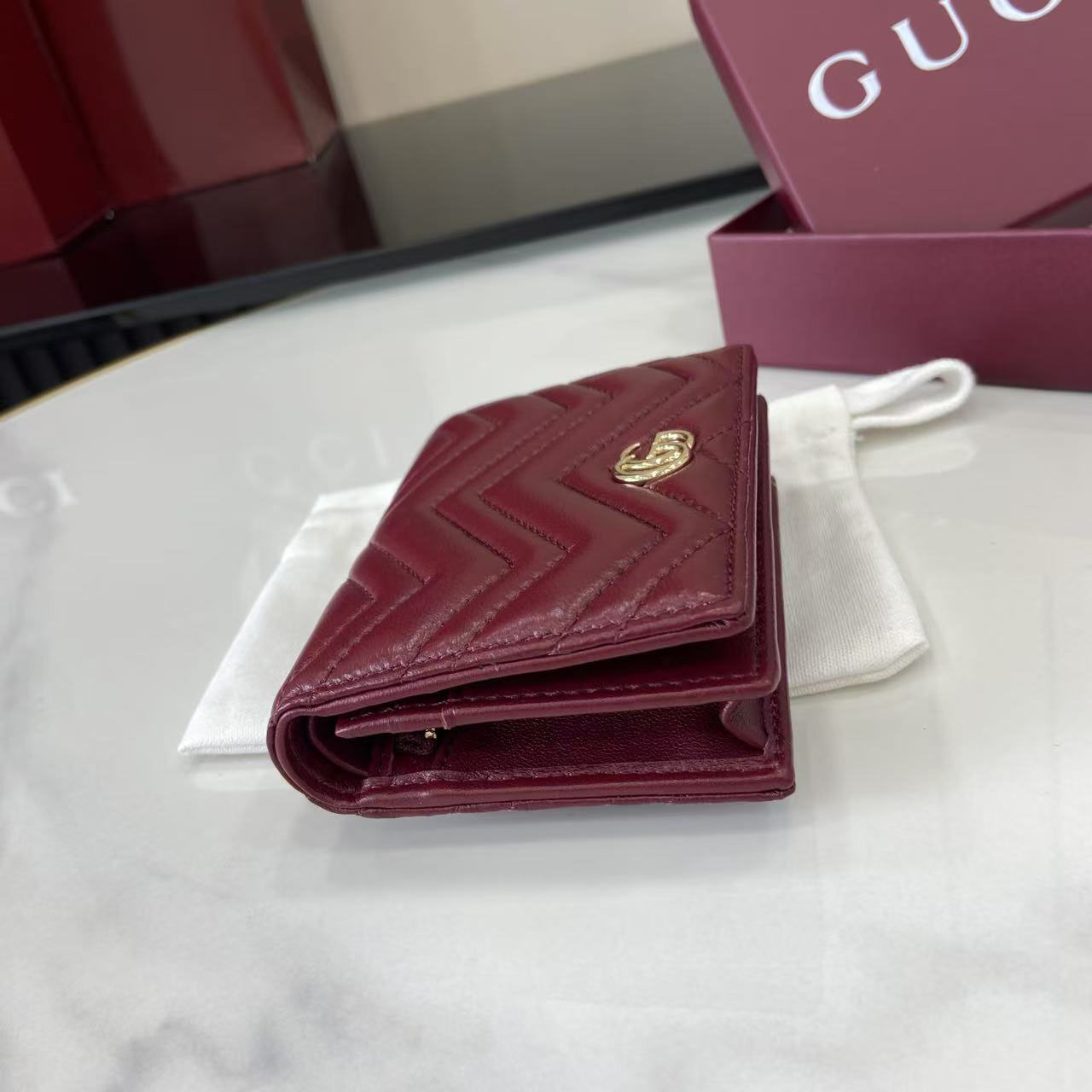 Gucci GG Marmont Card Case Wallet 466492 - DopestKickz