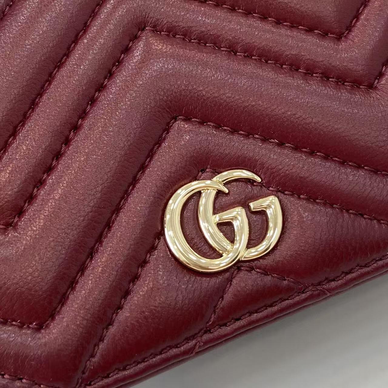 Gucci GG Marmont Card Case Wallet 466492 - DopestKickz