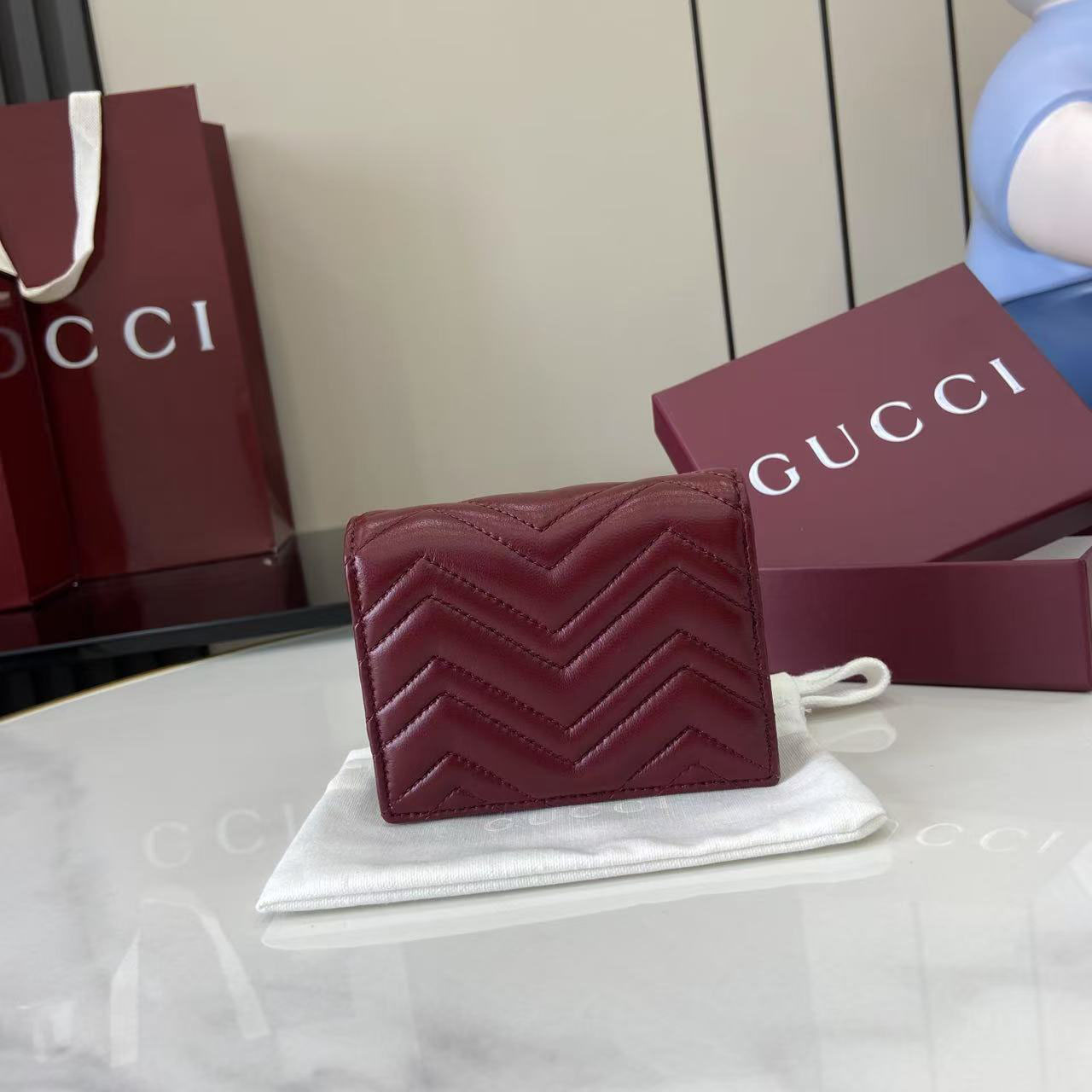 Gucci GG Marmont Card Case Wallet 466492 - DopestKickz