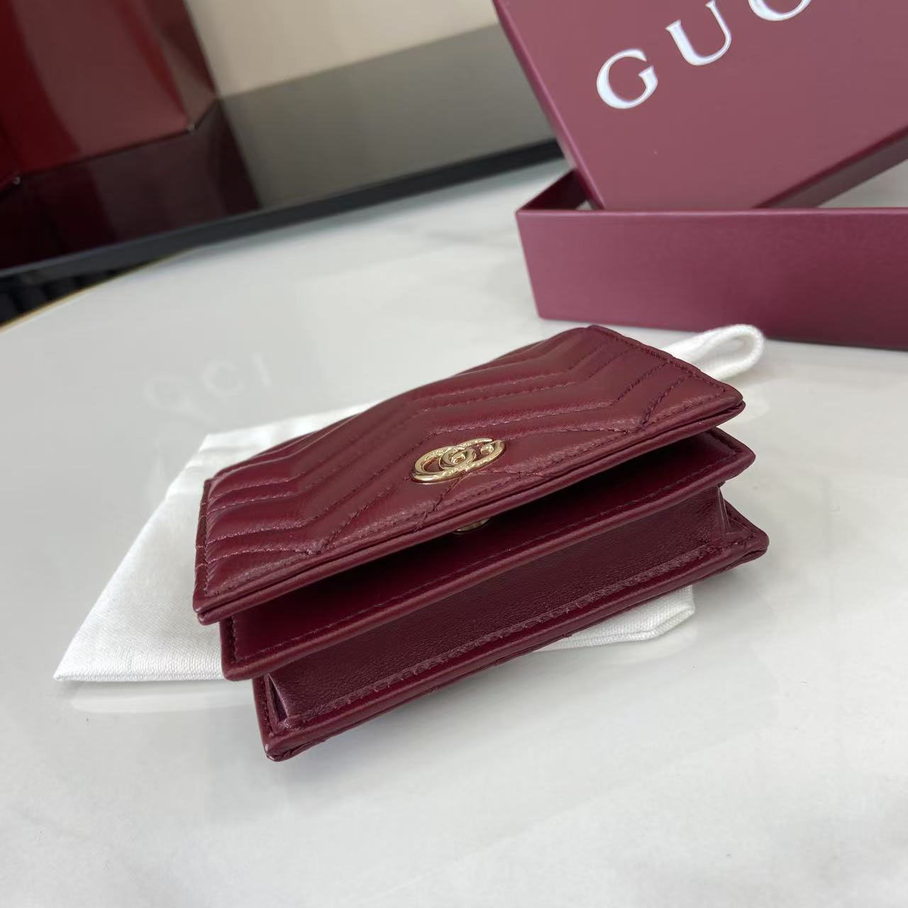 Gucci GG Marmont Card Case Wallet 466492 - DopestKickz