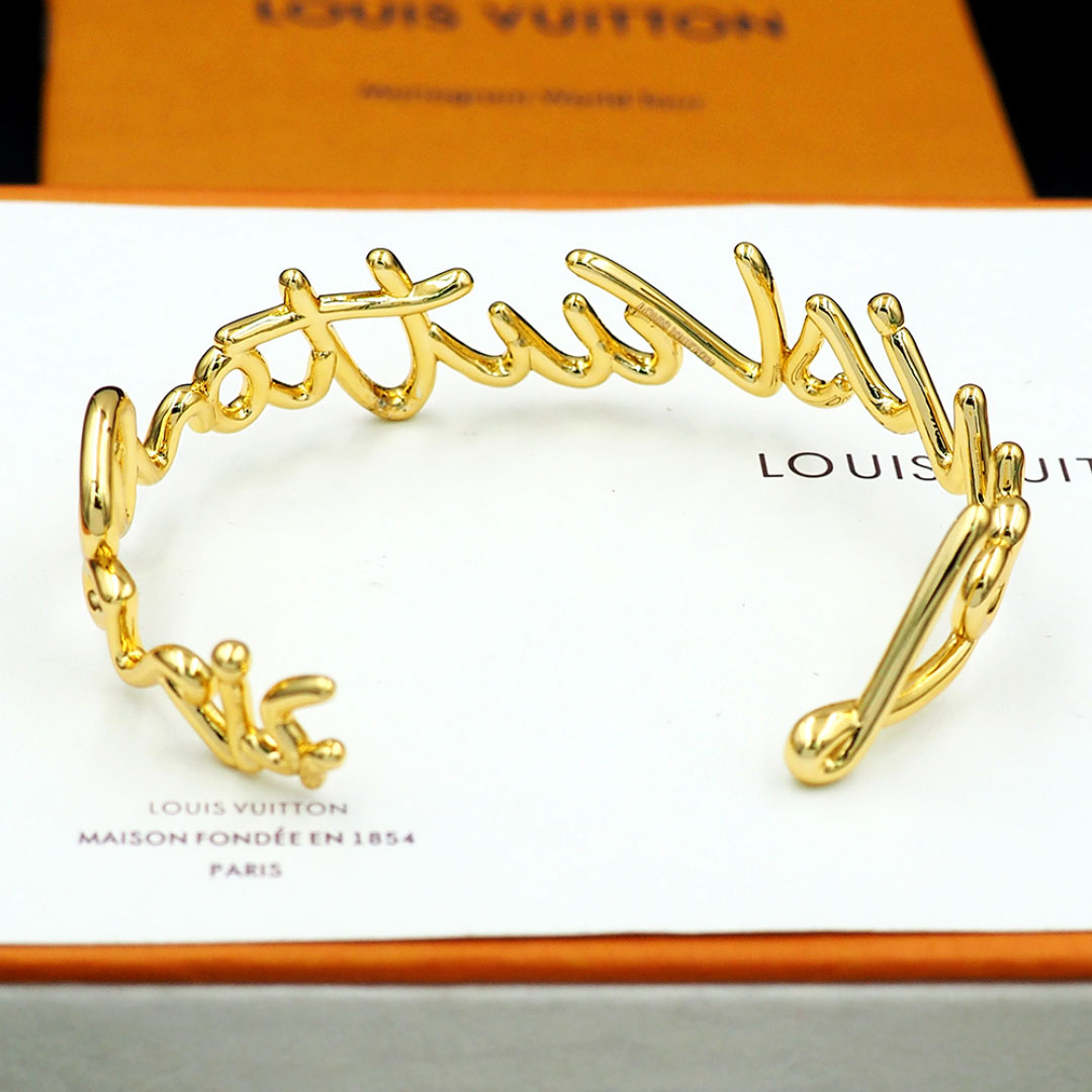 Louis Vuitton LV Script Bracelet M1812M - DopestKickz