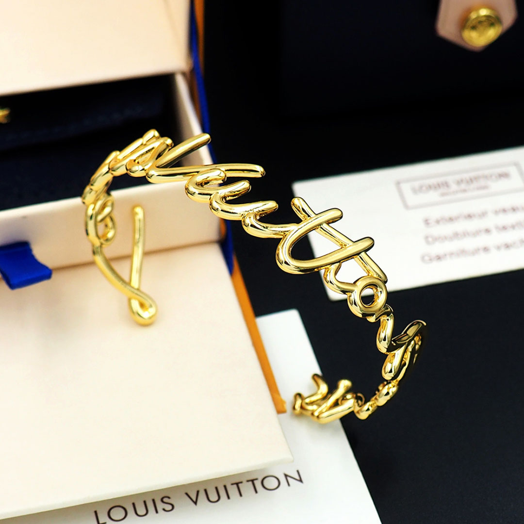Louis Vuitton LV Script Bracelet M1812M - DopestKickz