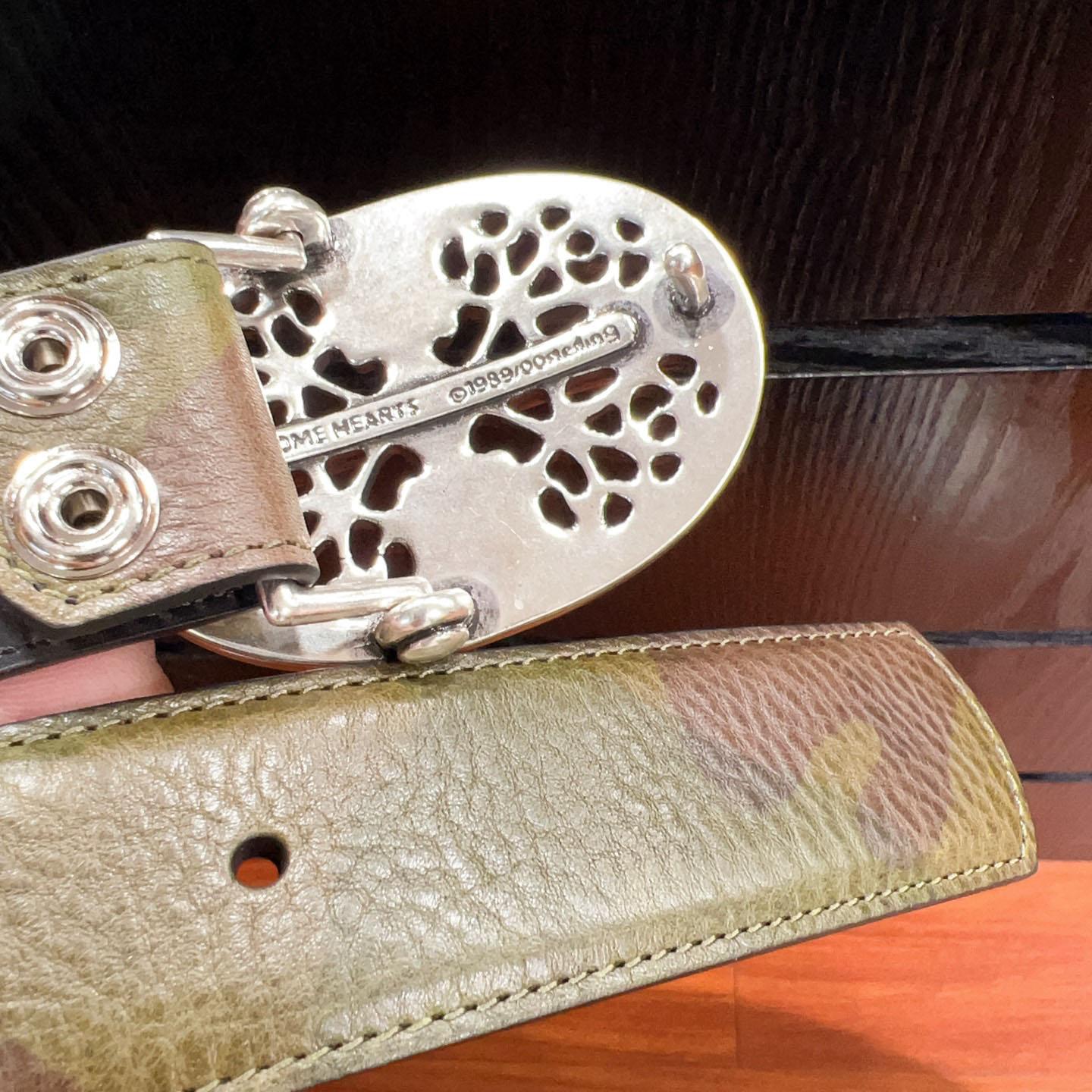 Chrome Hearts Leather Belt   - DopestKickz