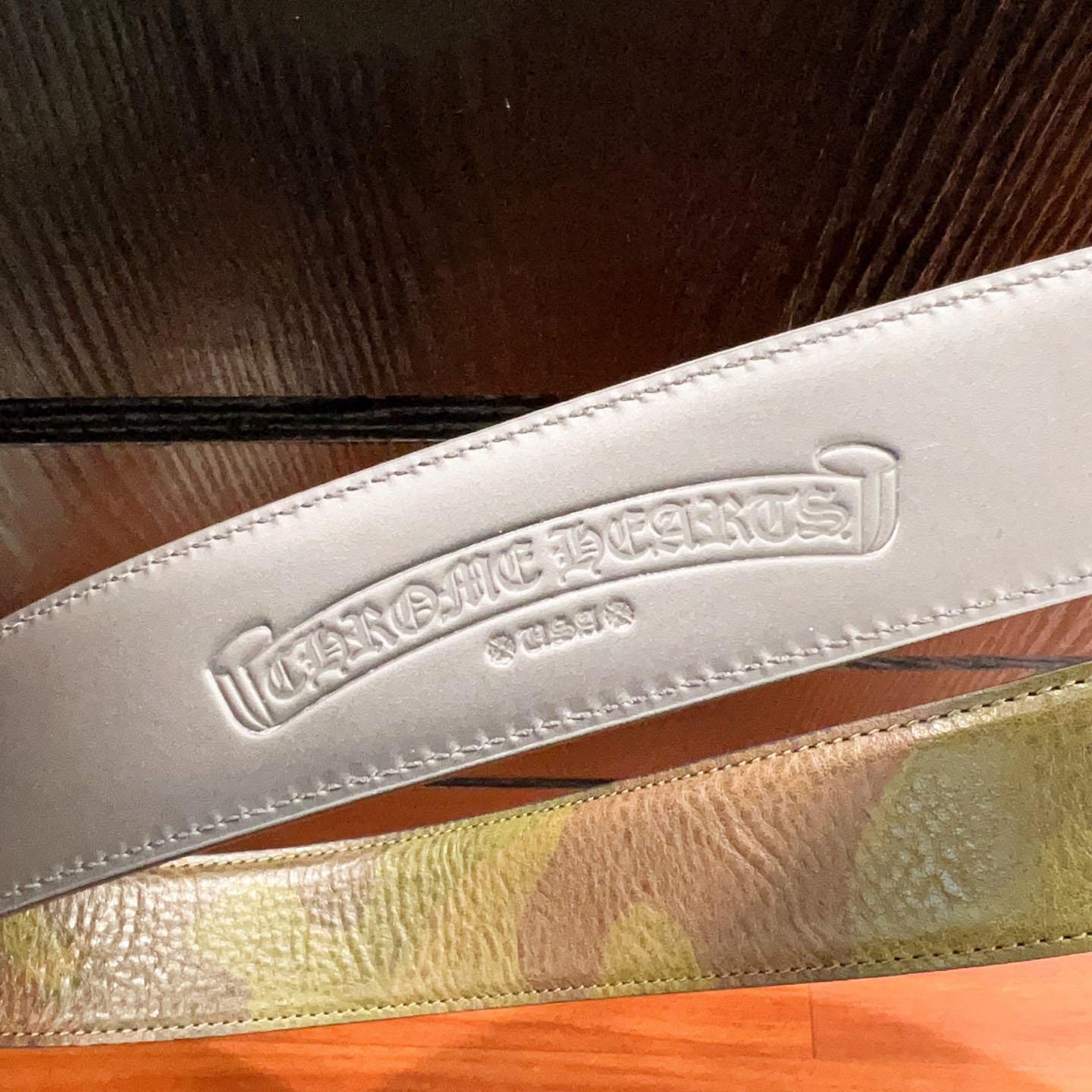 Chrome Hearts Leather Belt   - DopestKickz