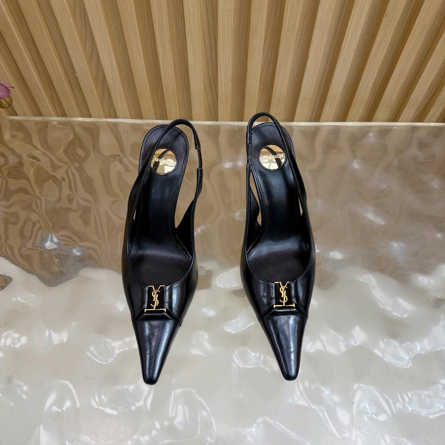 Saint Laurent Babylone Breteuil Slingback Pumps - DopestKickz