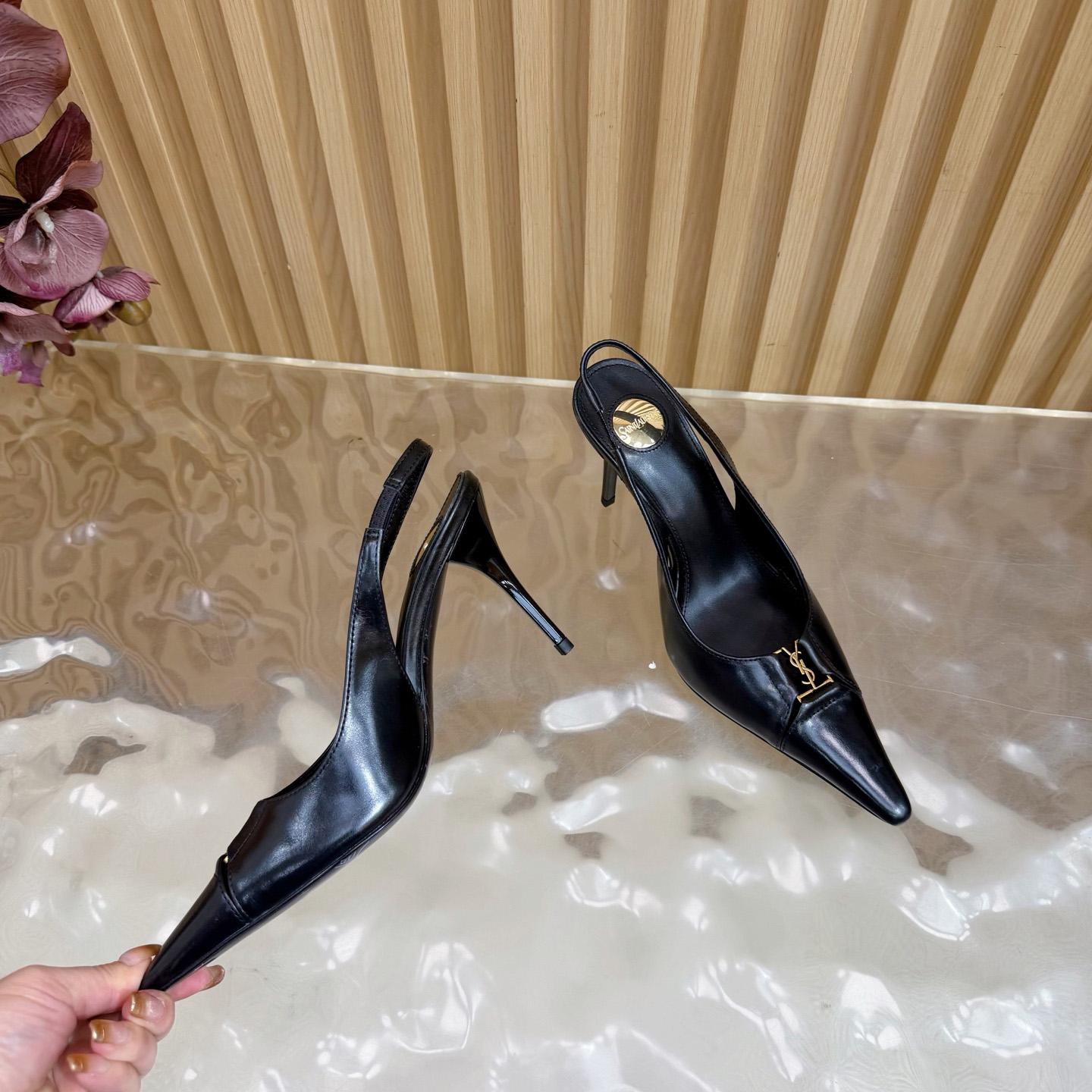 Saint Laurent Babylone Breteuil Slingback Pumps - DopestKickz