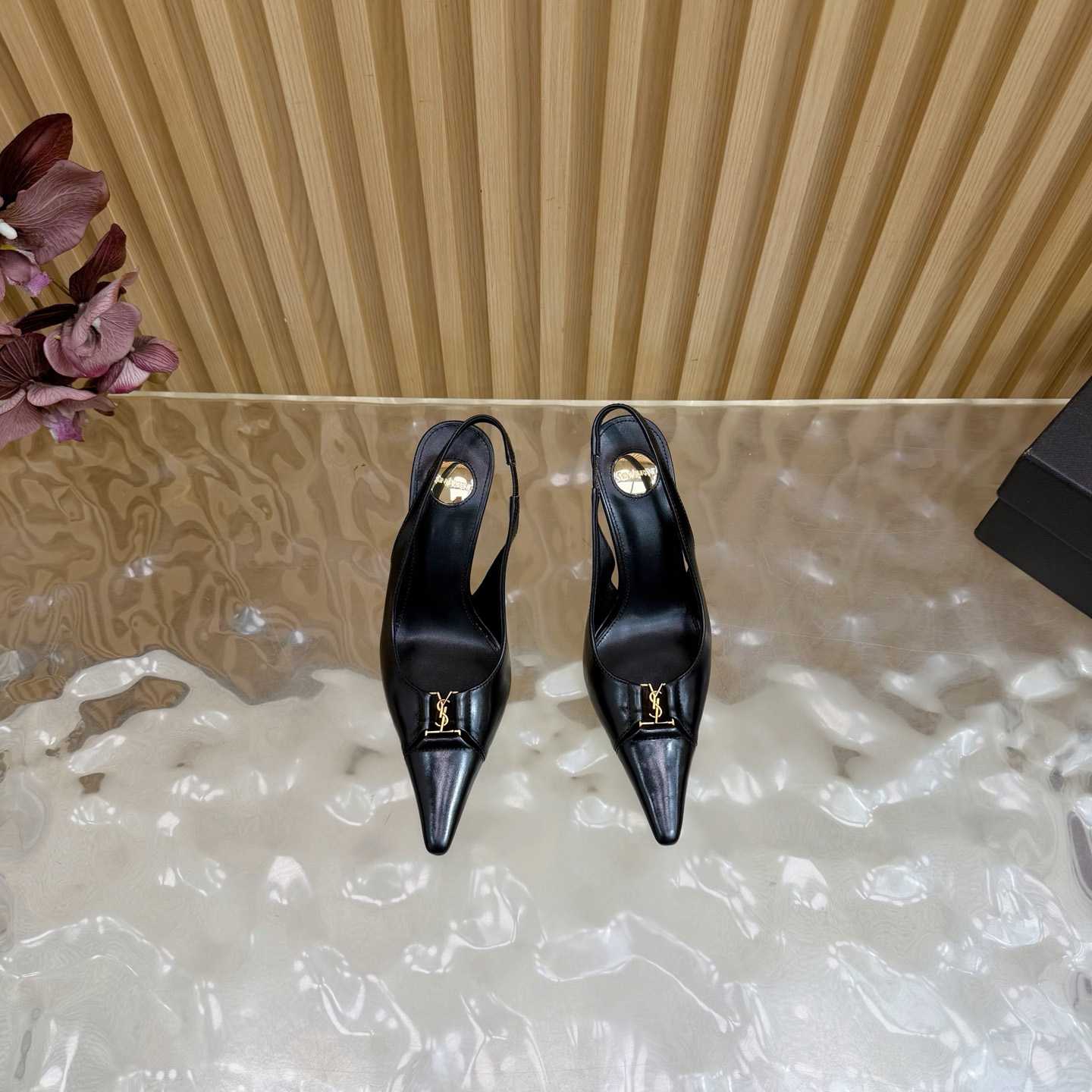 Saint Laurent Babylone Breteuil Slingback Pumps - DopestKickz