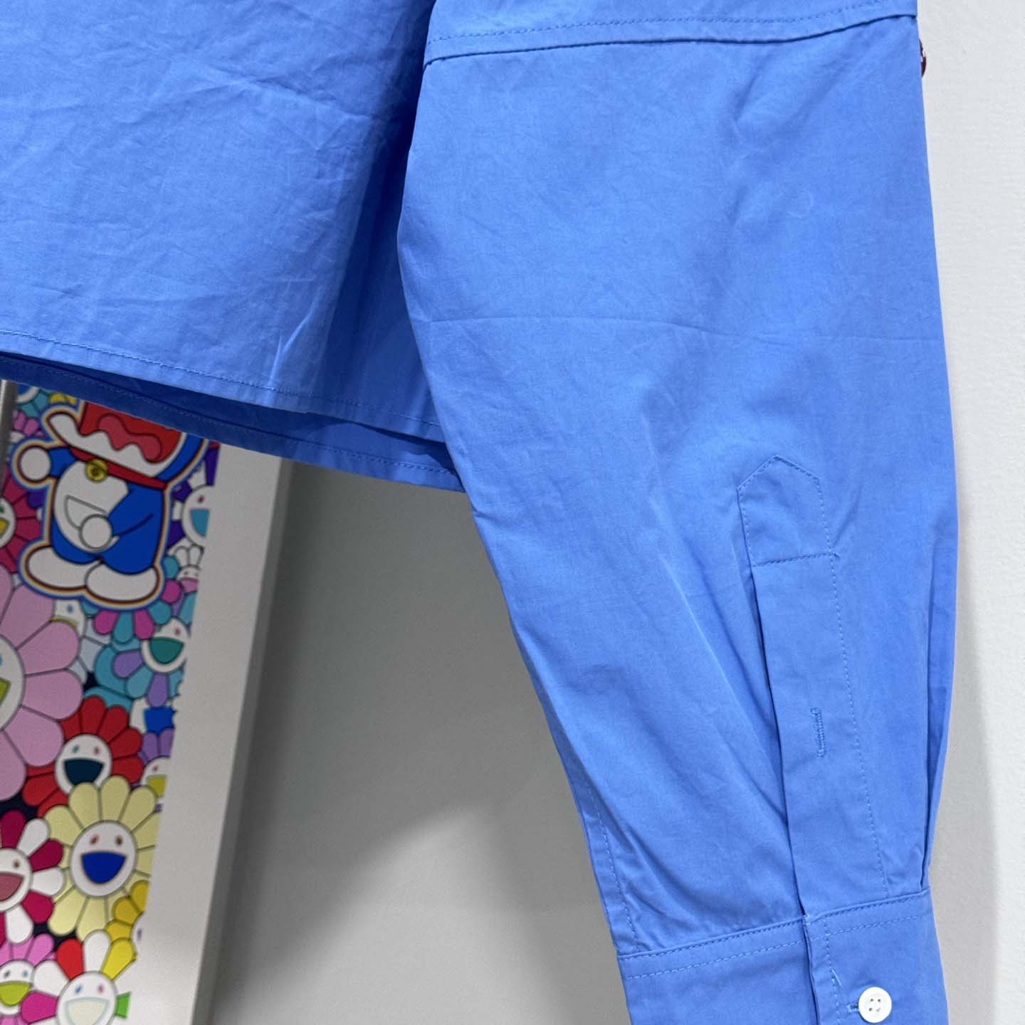 Miu Miu Logo-embroidered Cropped Poplin Shirt - DopestKickz