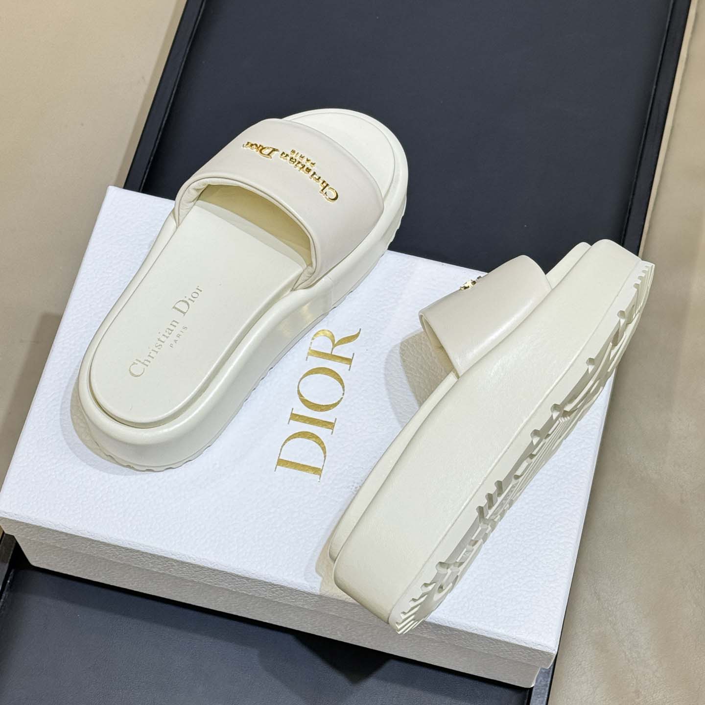 Dior D-Lane Platform Slide - DopestKickz