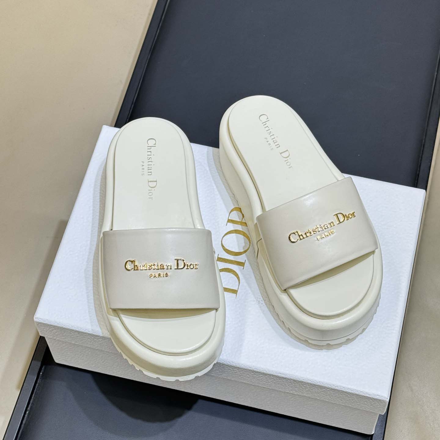 Dior D-Lane Platform Slide - DopestKickz