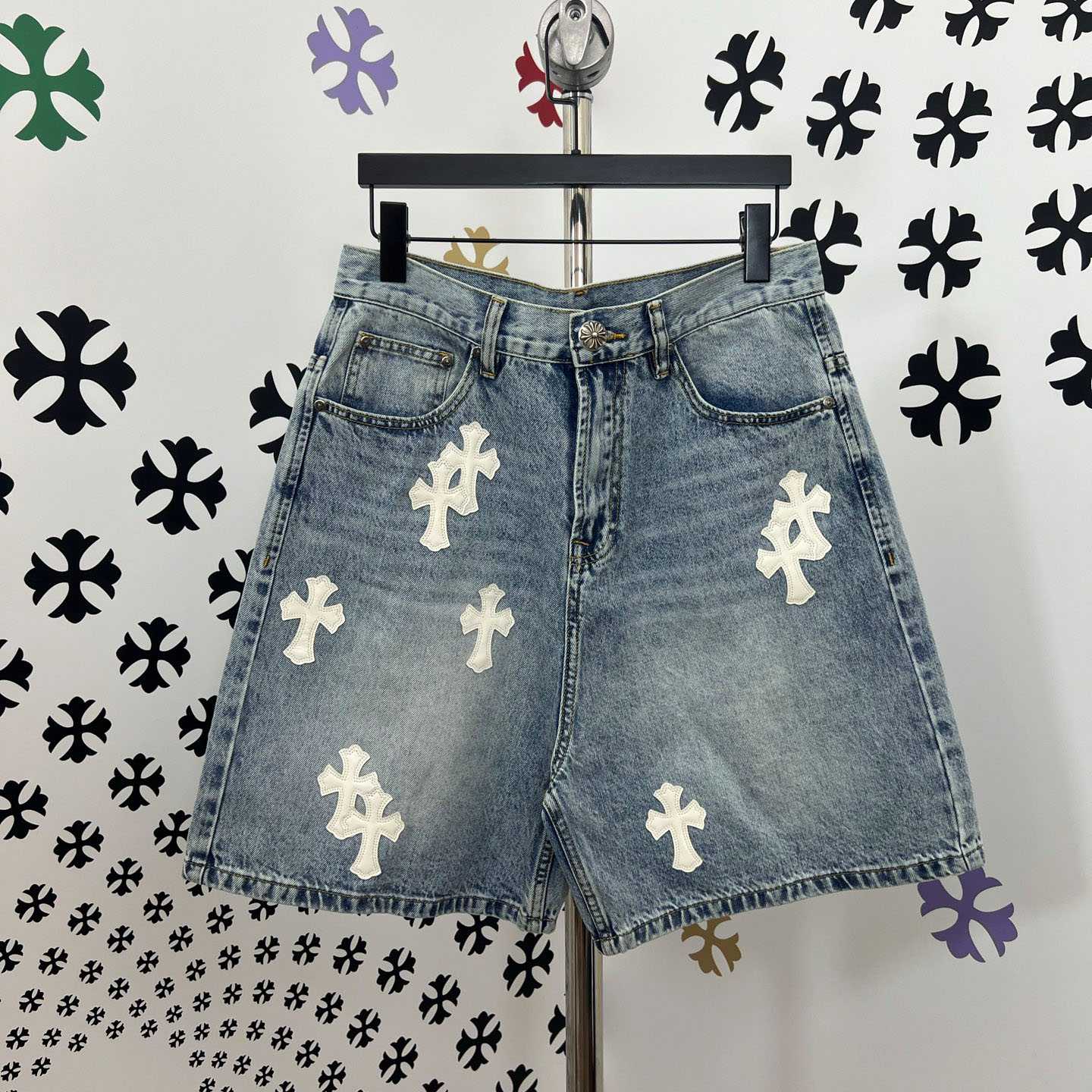 Chrome Hearts Denim Shorts - DopestKickz