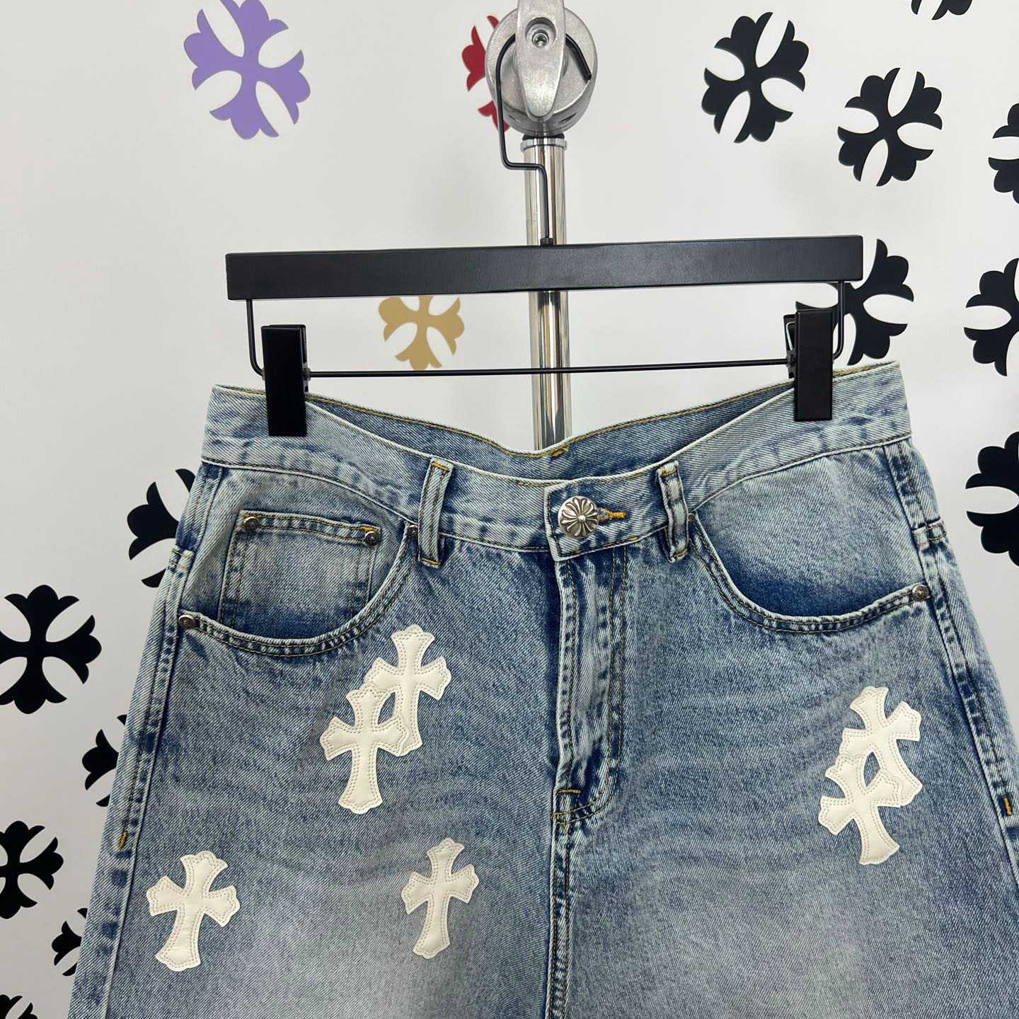 Chrome Hearts Denim Shorts - DopestKickz