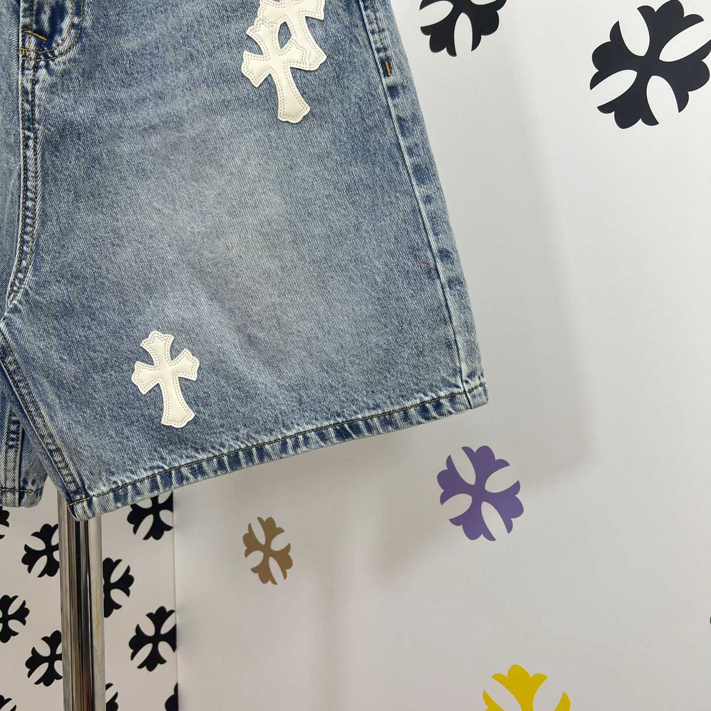 Chrome Hearts Denim Shorts - DopestKickz