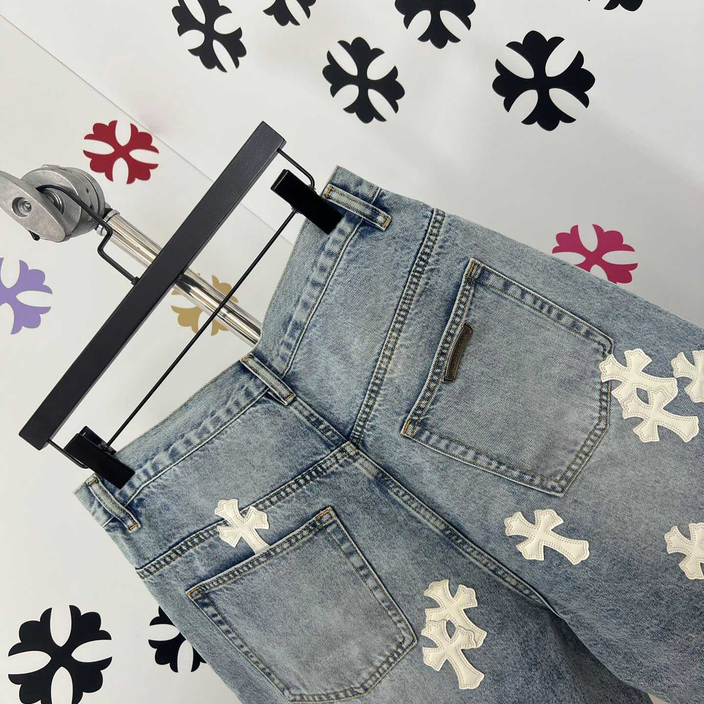 Chrome Hearts Denim Shorts - DopestKickz