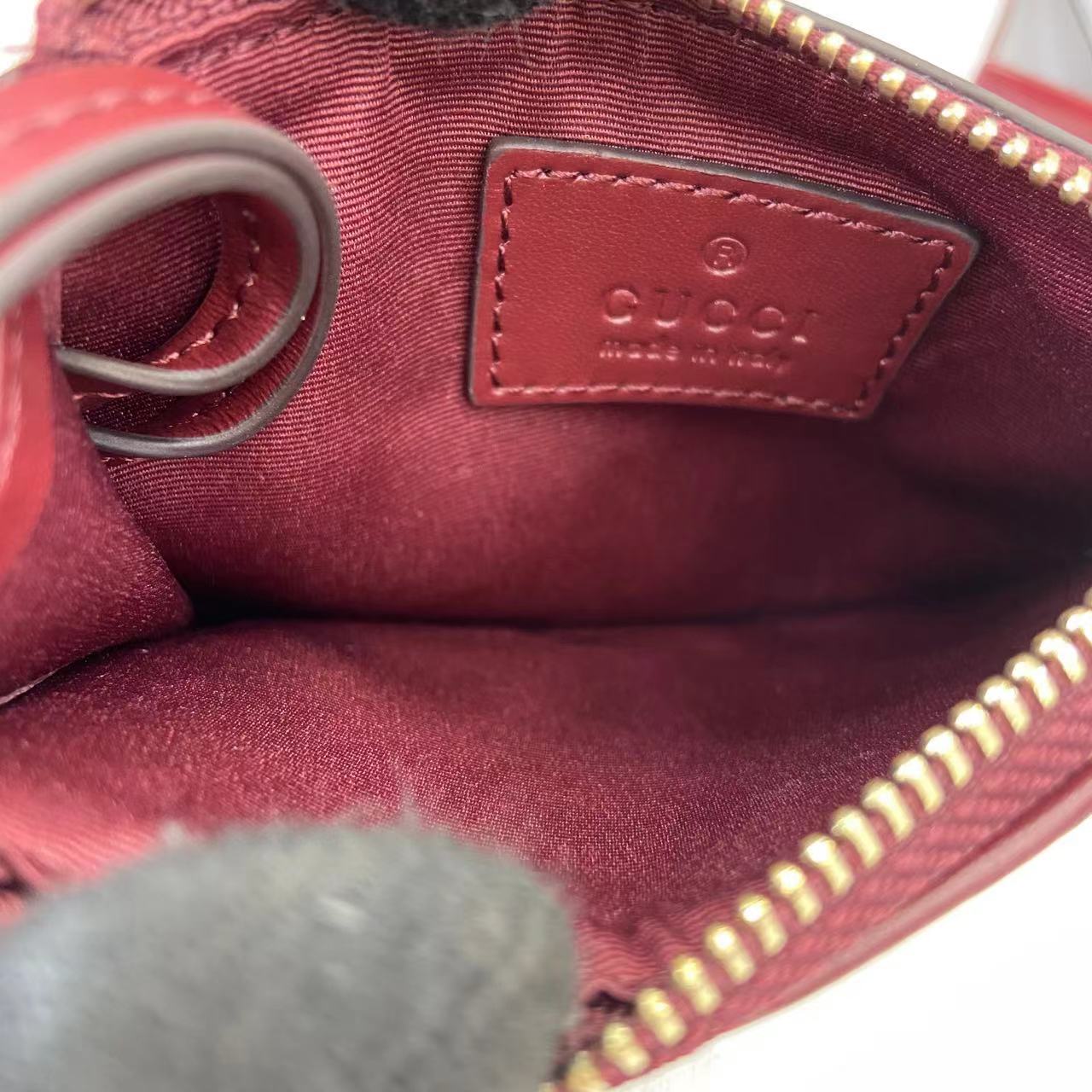 Gucci GG Marmont Zip Key Pouch - DopestKickz