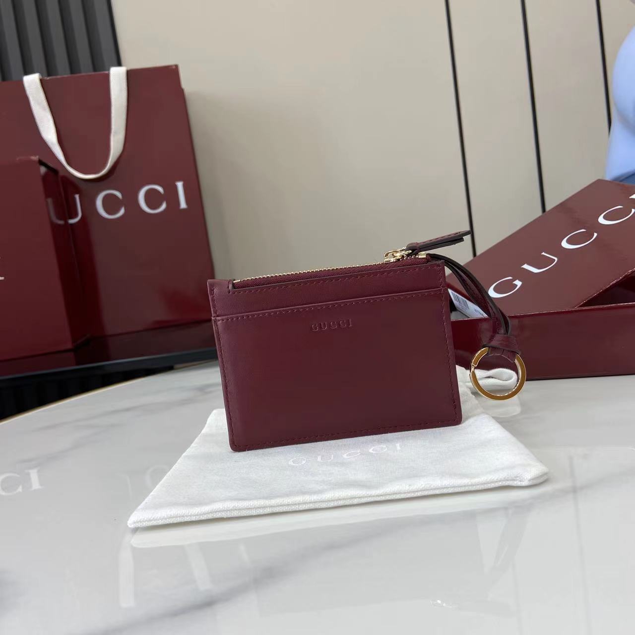 Gucci GG Marmont Zip Key Pouch - DopestKickz