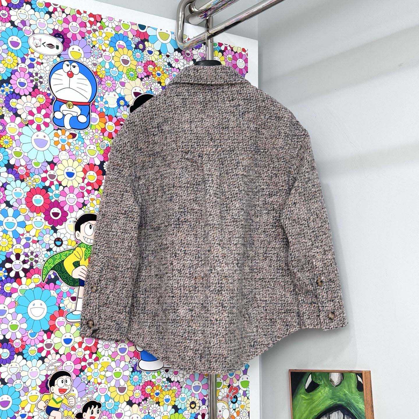 Loewe Overshirt In Wool And Llama Blend - DopestKickz