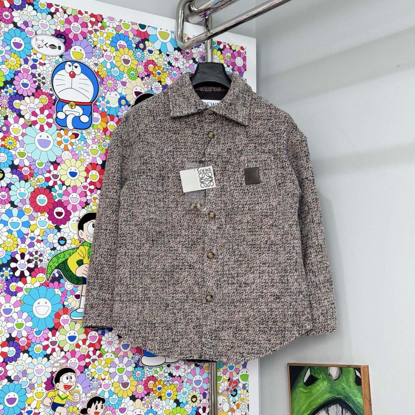 Loewe Overshirt In Wool And Llama Blend - DopestKickz