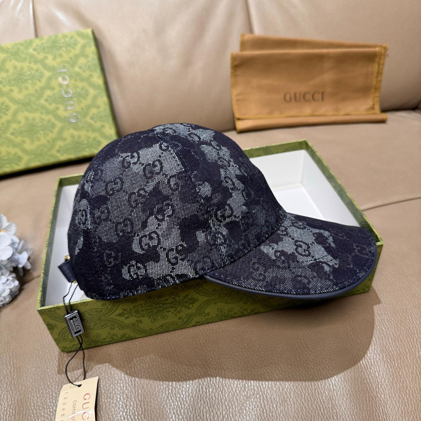 Gucci GG Denim Baseball Cap  - DopestKickz