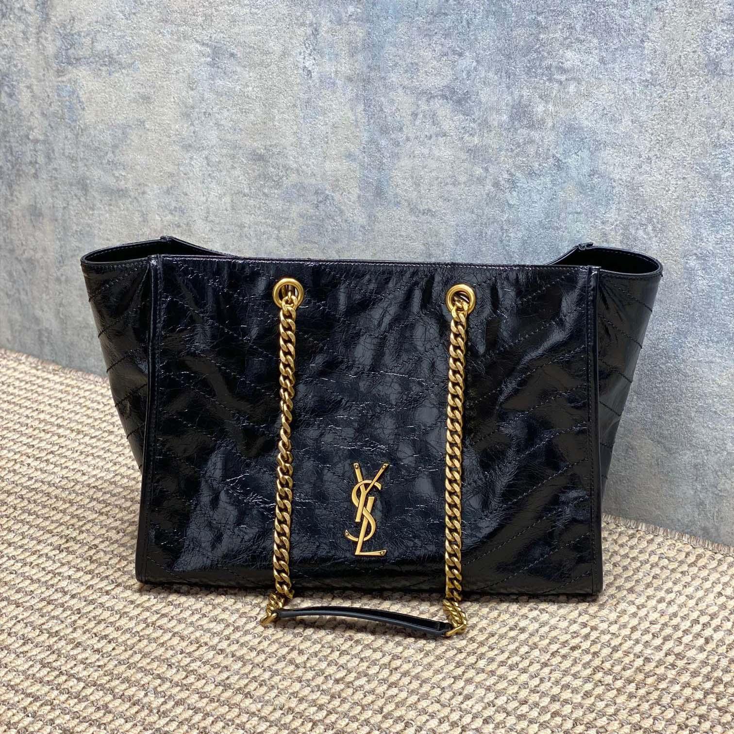 Saint Laurent Nini Shopping In Vintage Leather - DopestKickz