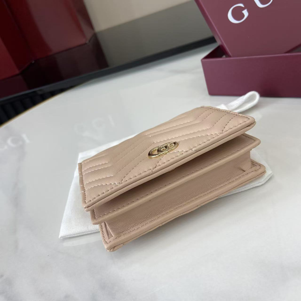 Gucci GG Marmont Card Case Wallet  466492 - DopestKickz
