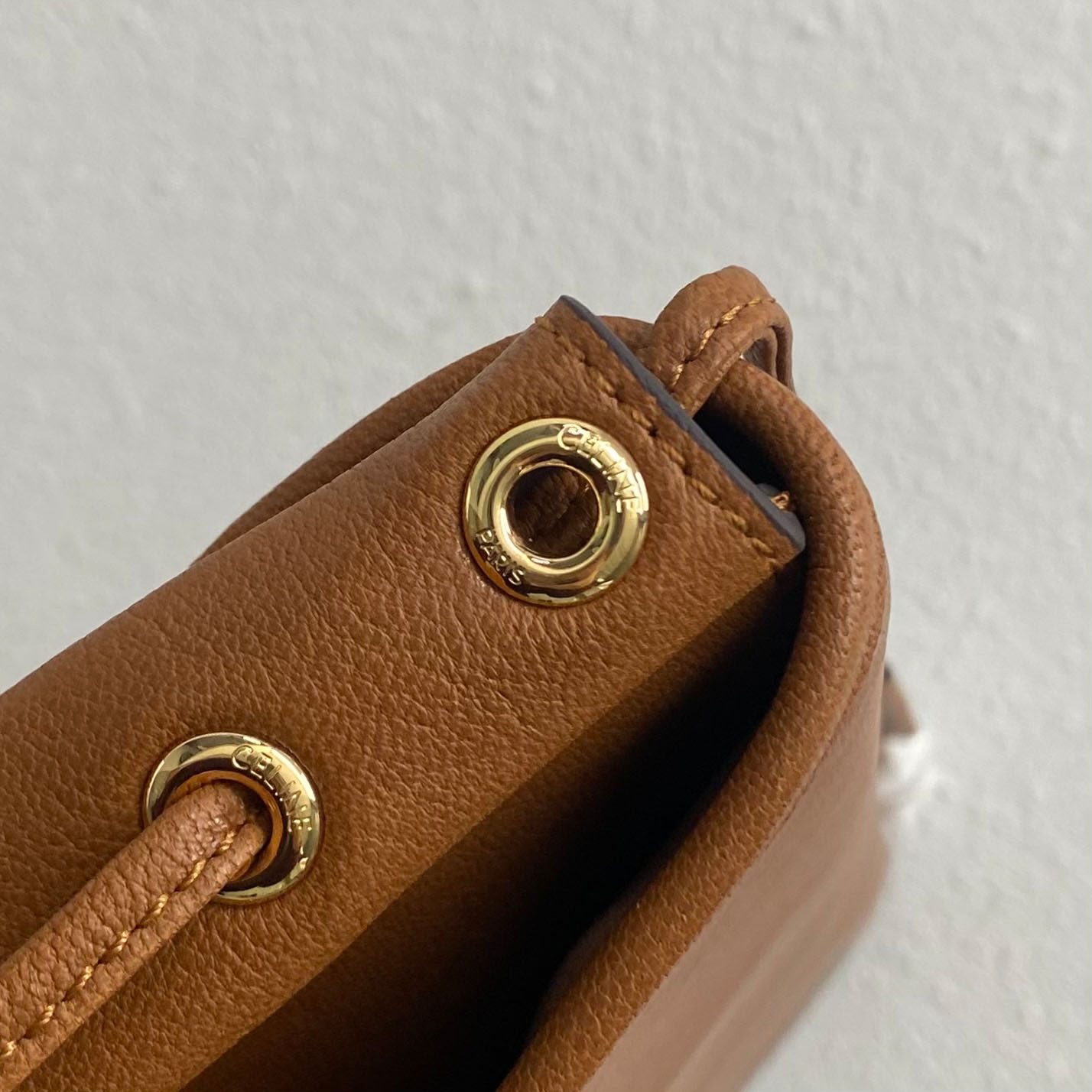 Celine HALFMOON SOFT TRIOMPHE BAG IN SUPPLE SHINY LAMBSKIN - DopestKickz