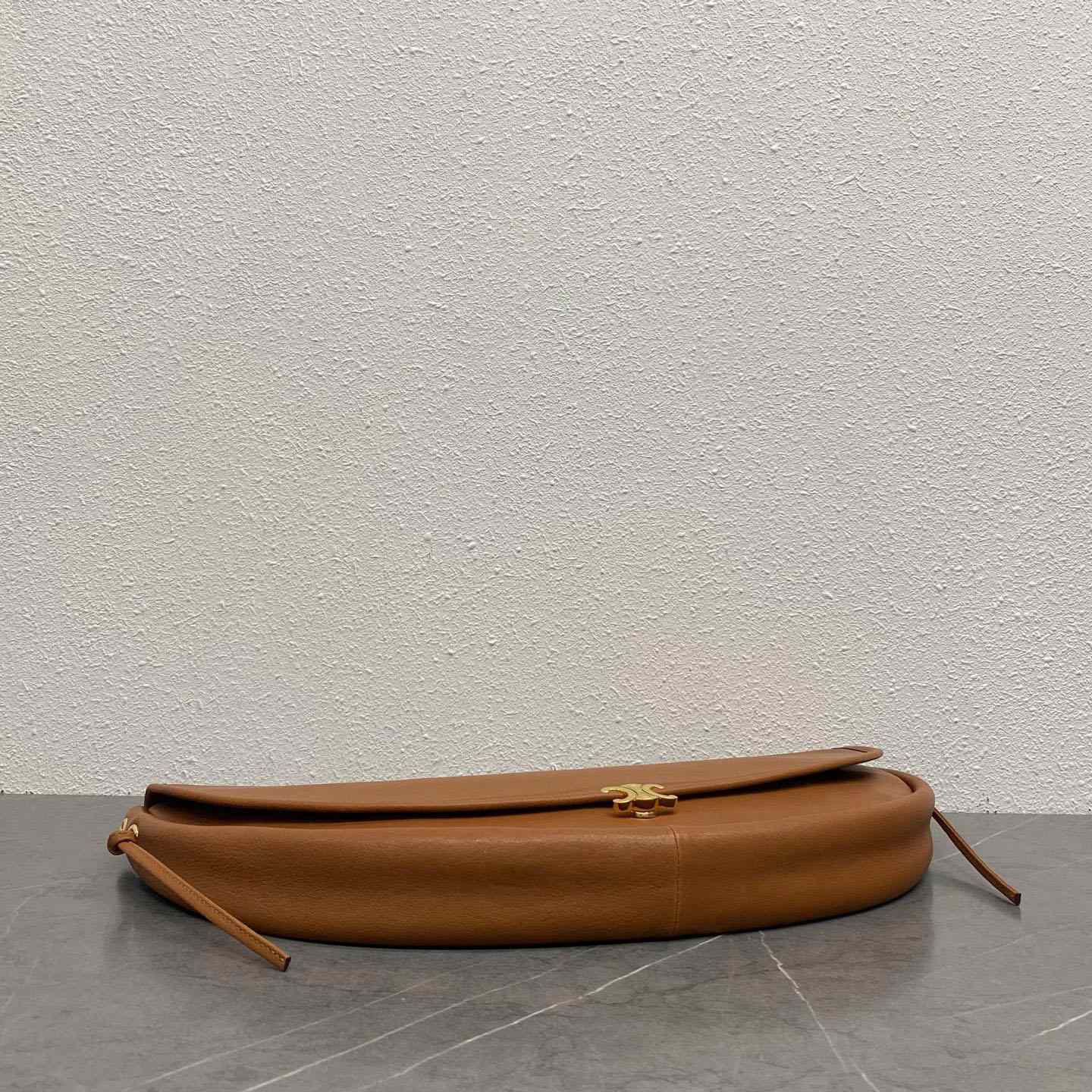 Celine HALFMOON SOFT TRIOMPHE BAG IN SUPPLE SHINY LAMBSKIN - DopestKickz