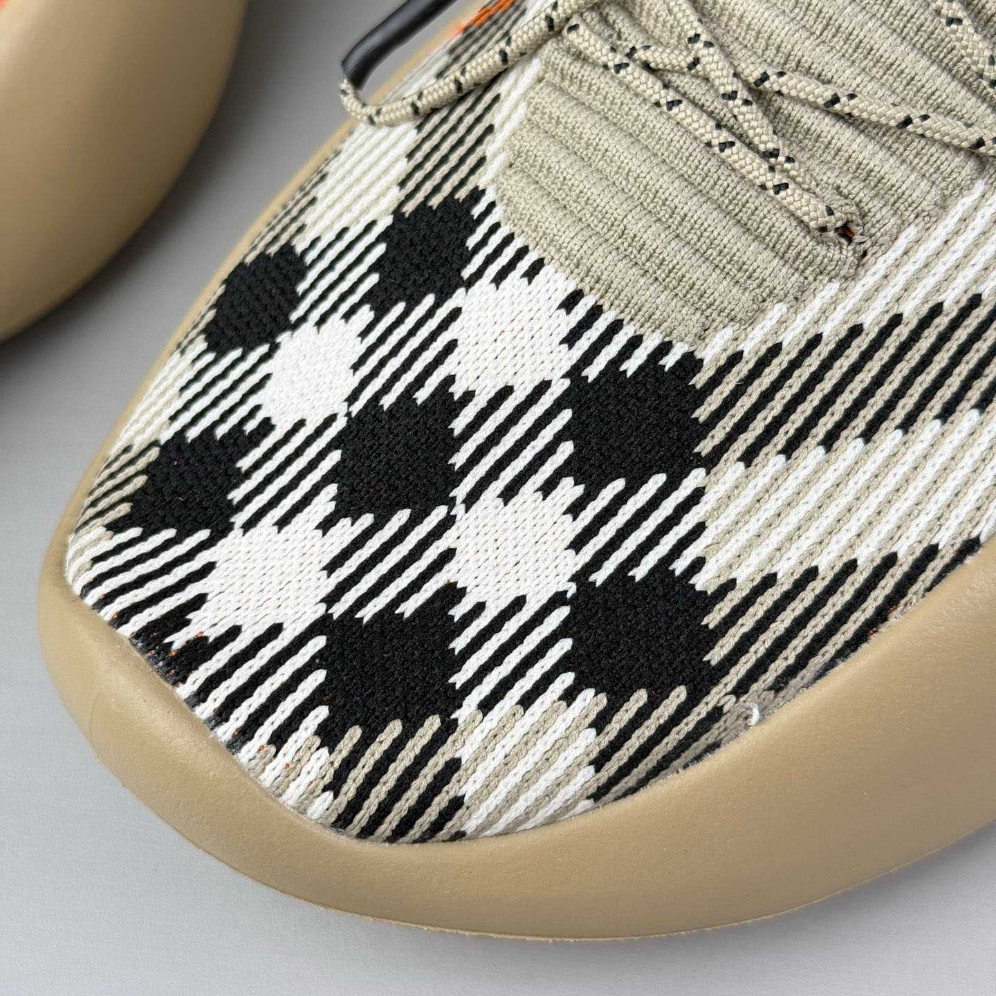 Burberry Check Knit Neptune Sneakers - DopestKickz