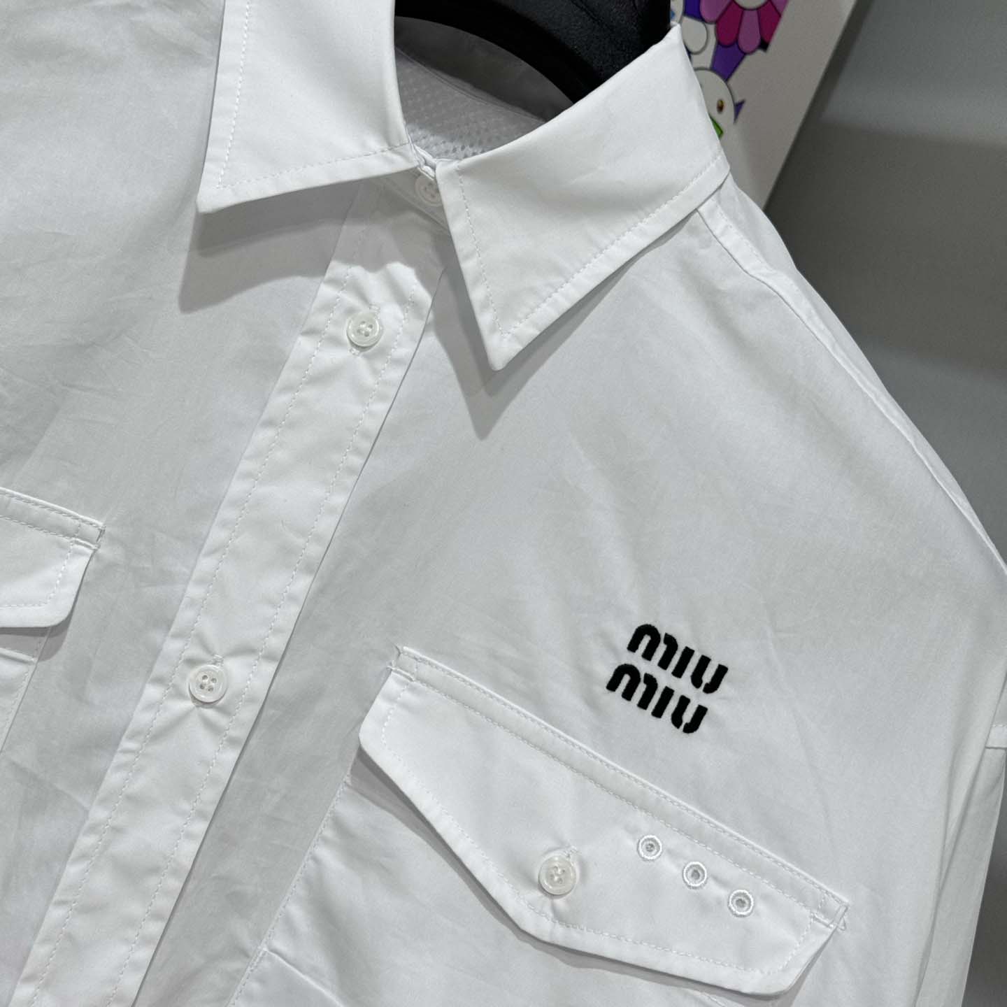 Miu Miu Poplin Shirt-dress - DopestKickz