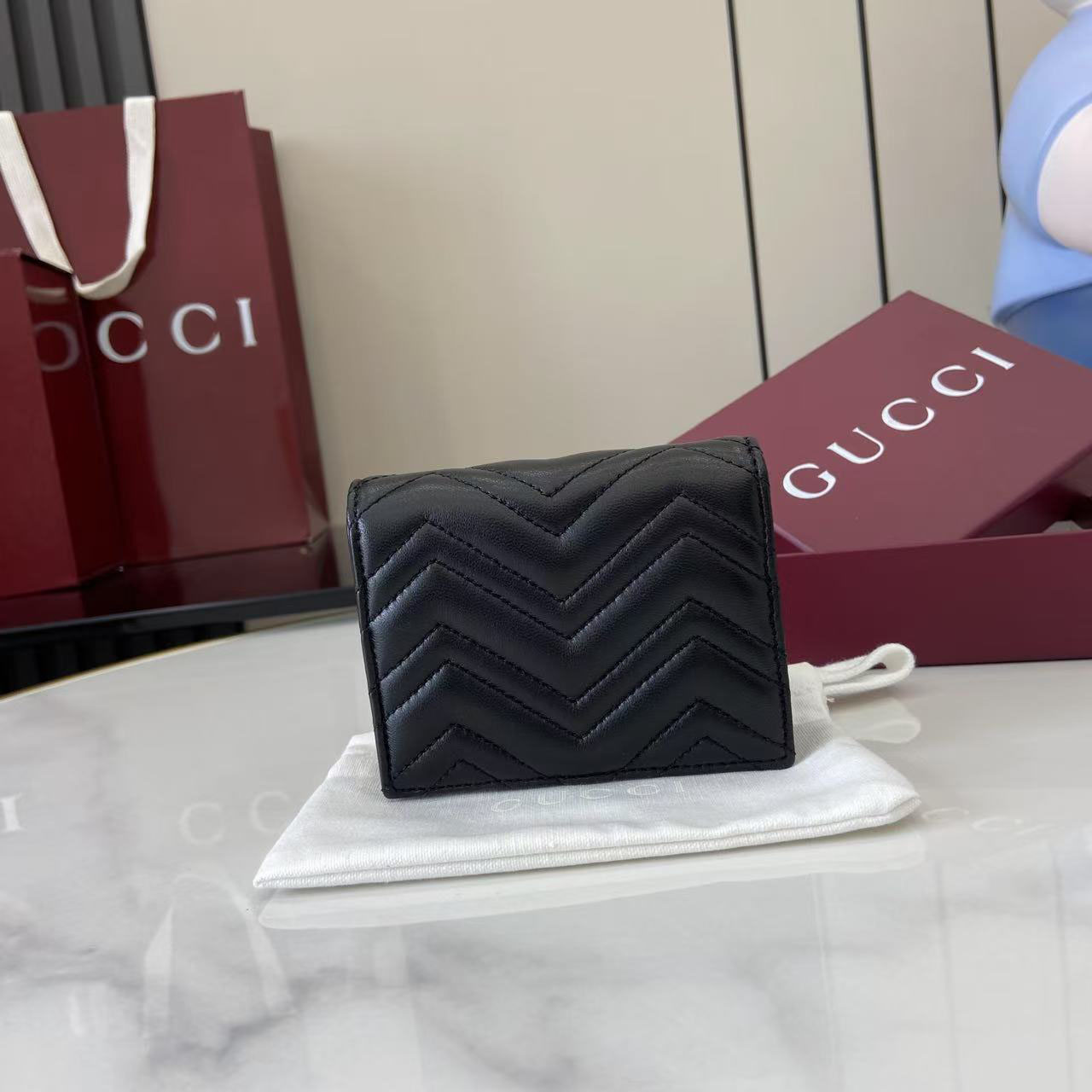 Gucci GG Marmont Card Case Wallet 466492 - DopestKickz