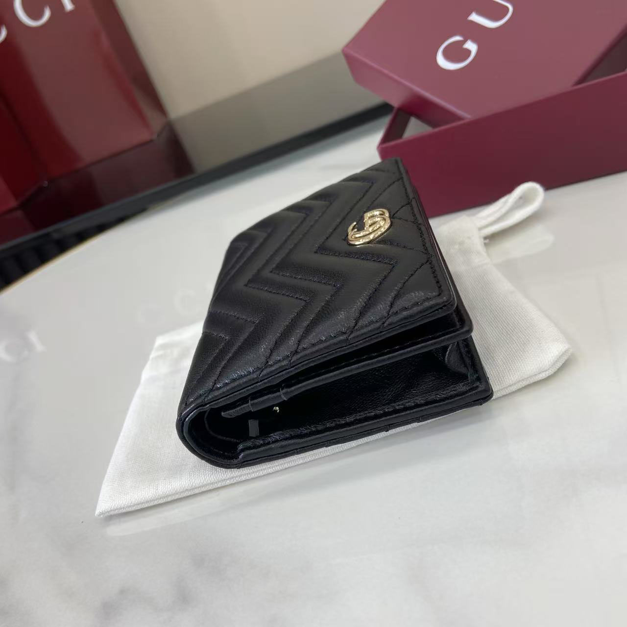 Gucci GG Marmont Card Case Wallet 466492 - DopestKickz