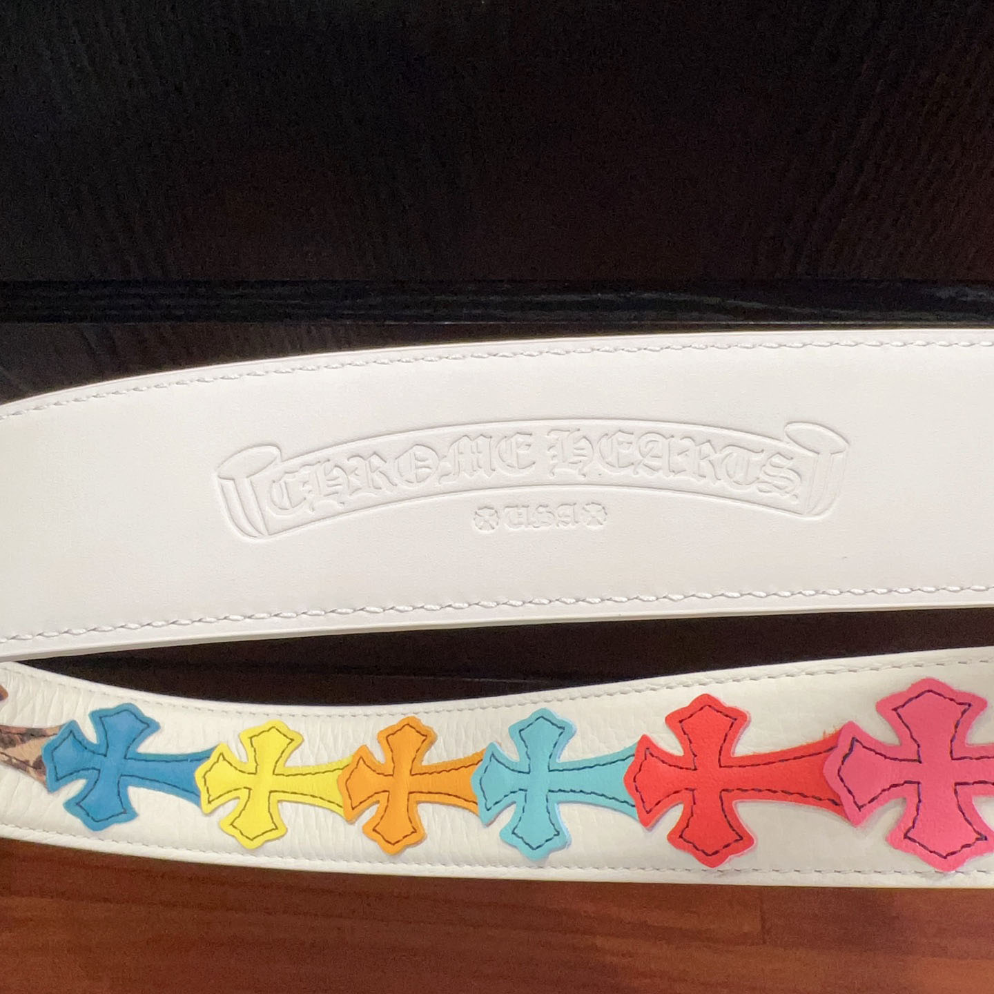 Chrome Hearts Leather Belt   - DopestKickz