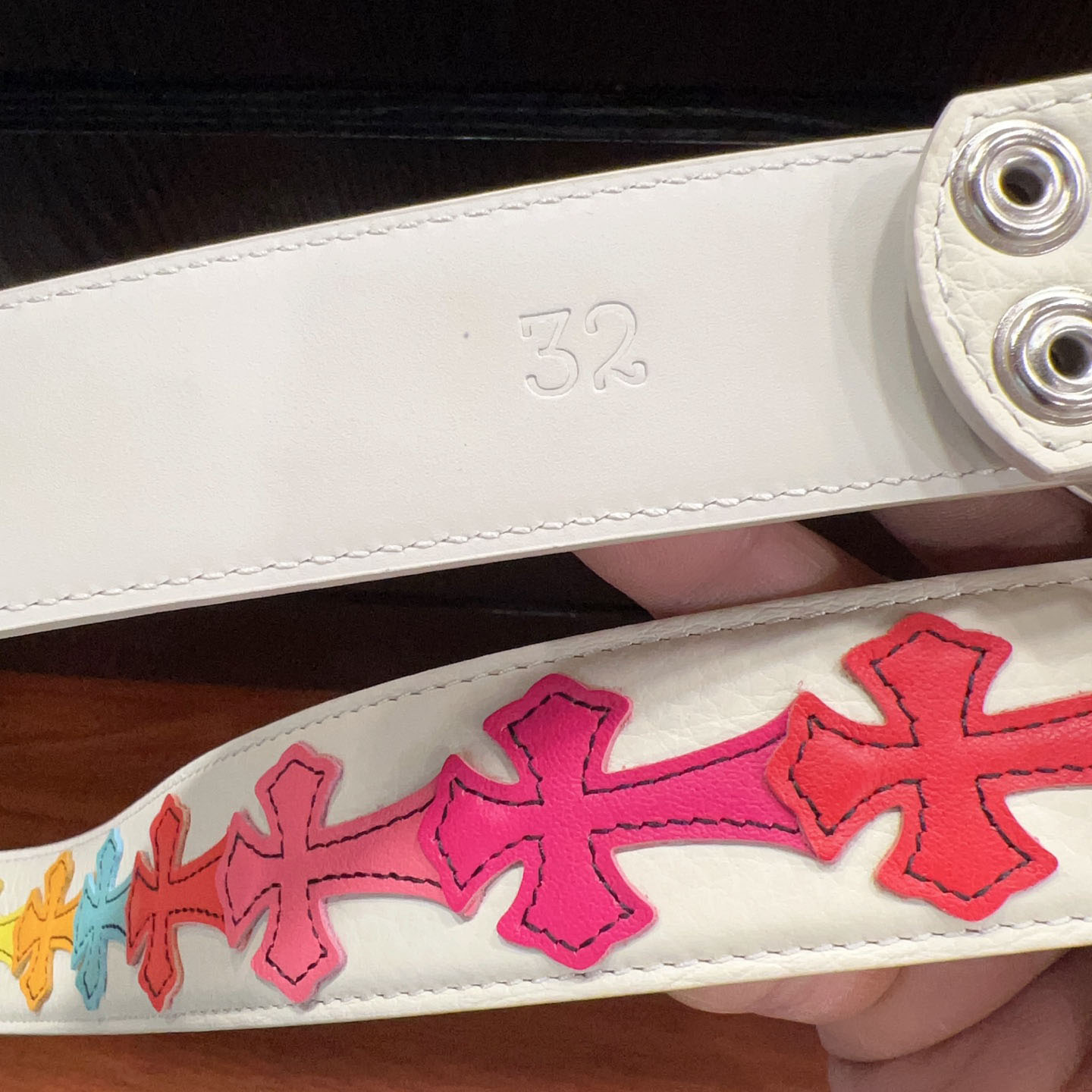 Chrome Hearts Leather Belt   - DopestKickz