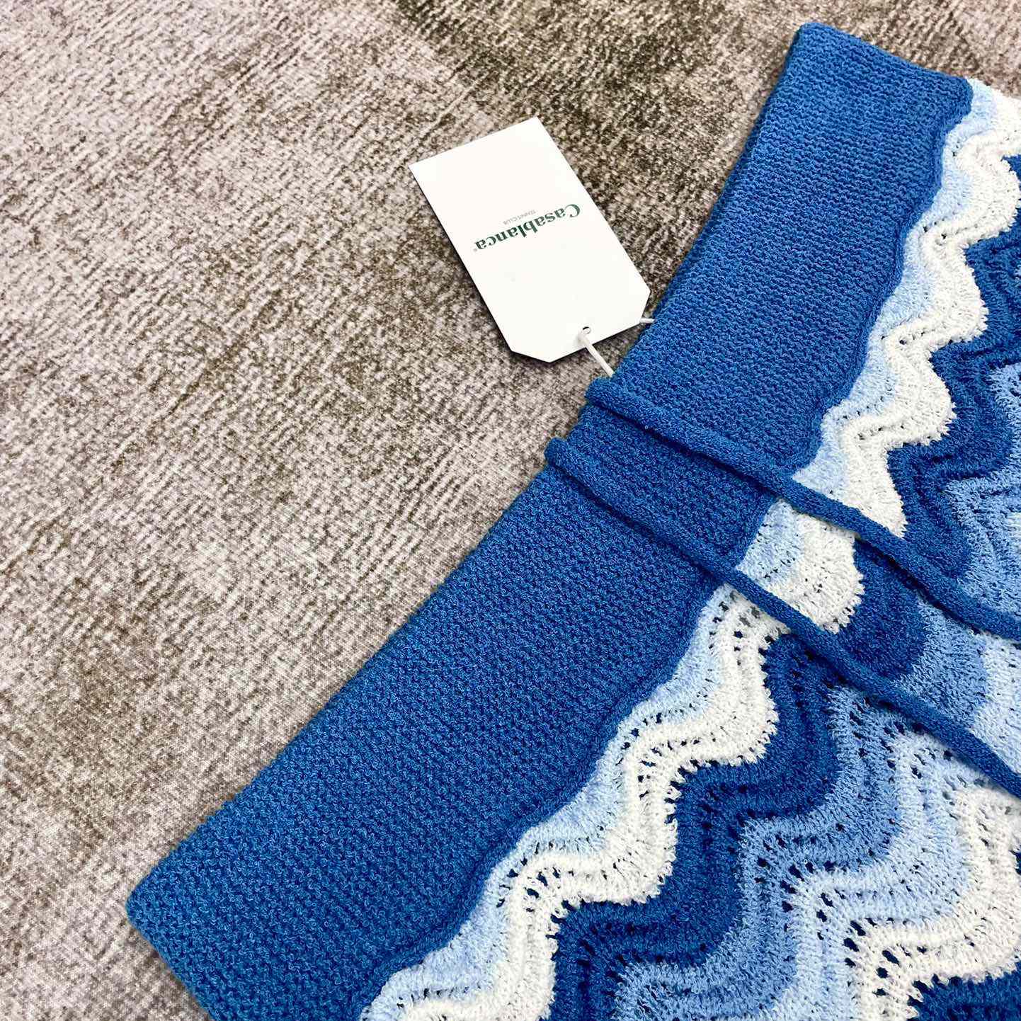 Casablanca Wavy Gradient Crochet Shorts  D008 - DopestKickz