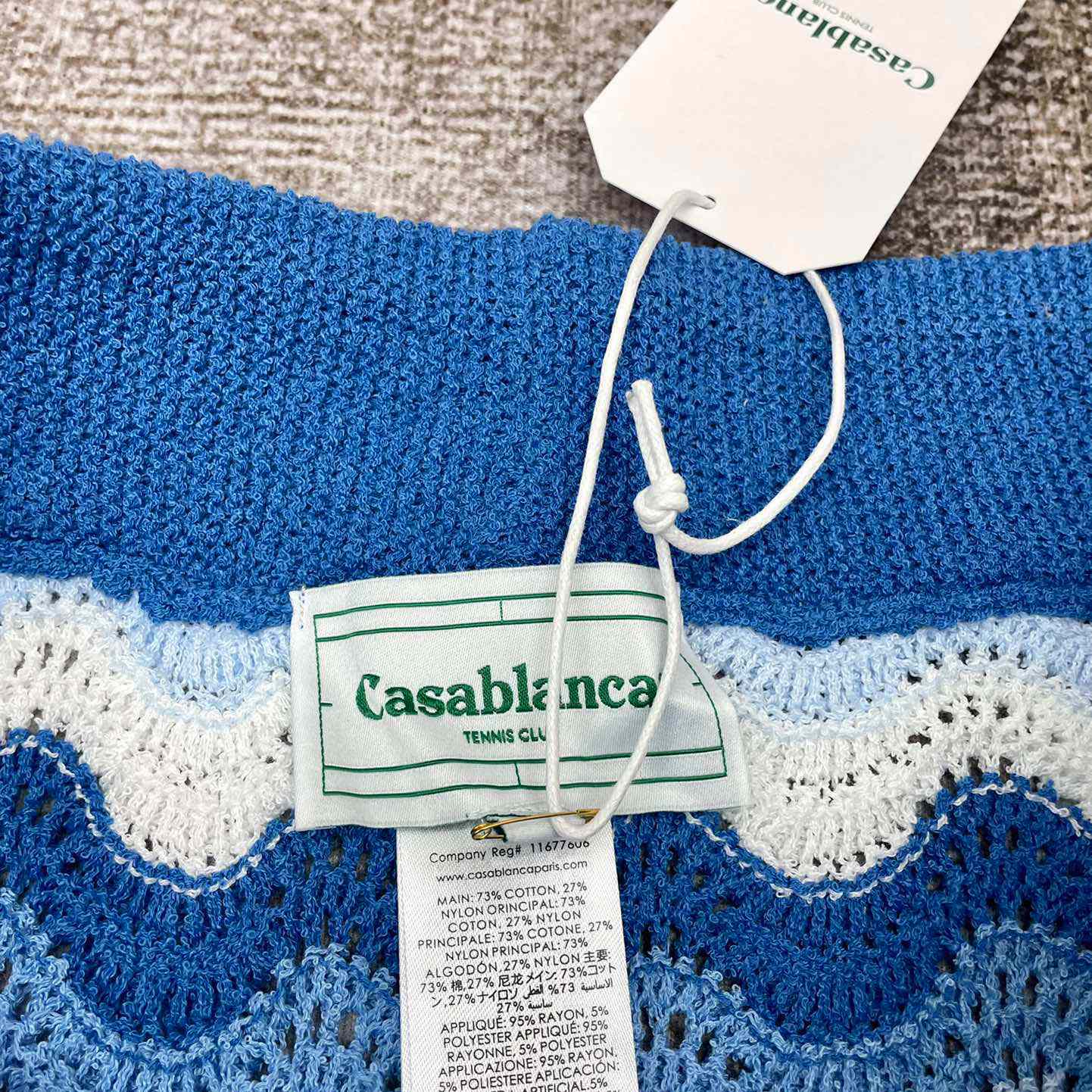 Casablanca Wavy Gradient Crochet Shorts  D008 - DopestKickz